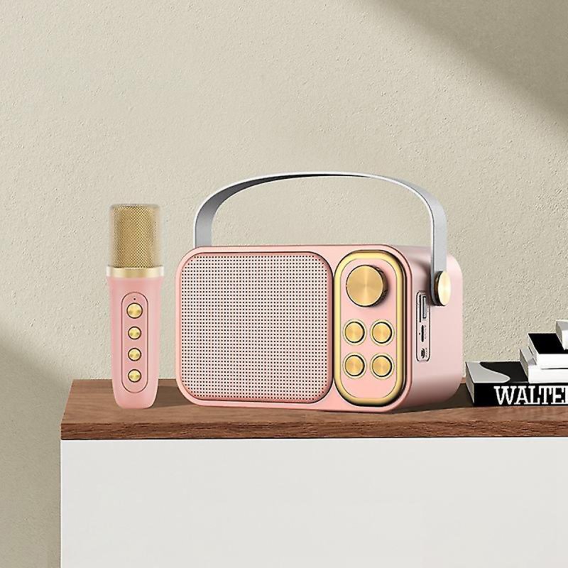 Thumbnail 3 de Klack Karaoke Retro 10 W rosa: altavoz Bluetooth con micrófono