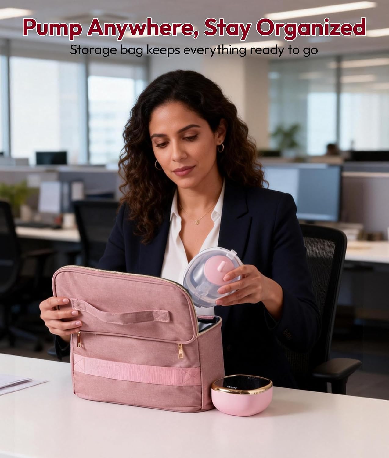 Detalle 2 de NCVI AM8782-2-US Wearable Breast Pump, Hands-Free In-Bra Electric Pump