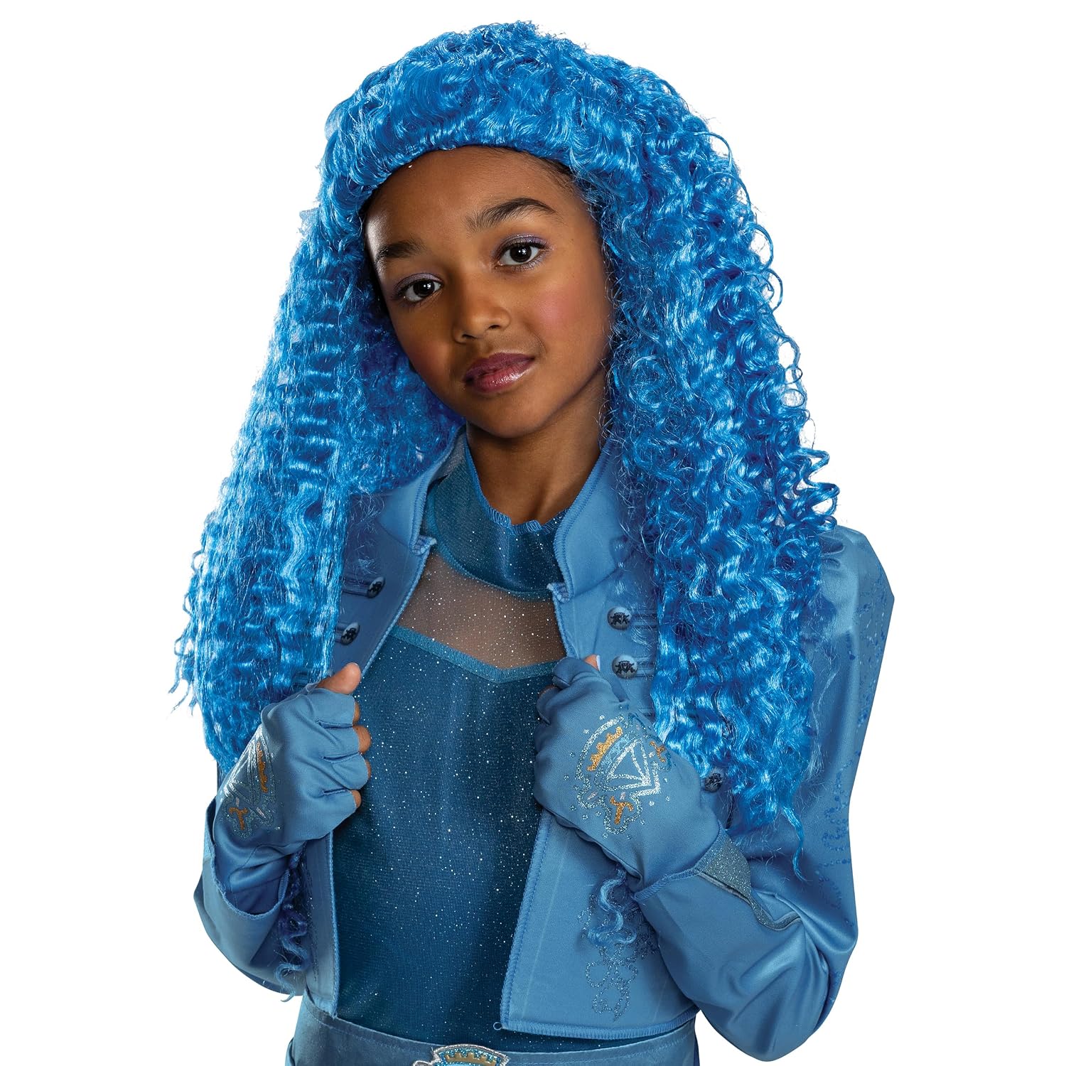 Detalle de Disguise Disney Descendants Chloe Wig for Kids, Licensed Costume Accessory