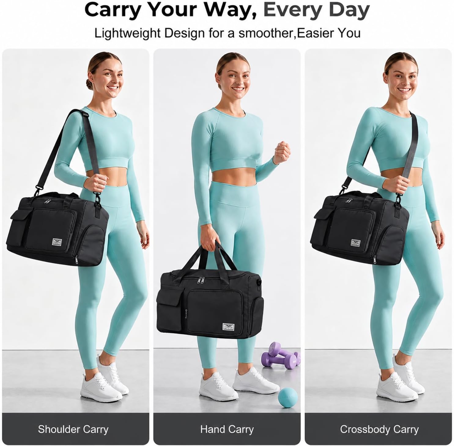 Thumbnail 6 de FIORETTO Sports Gym Duffle Bag 30L