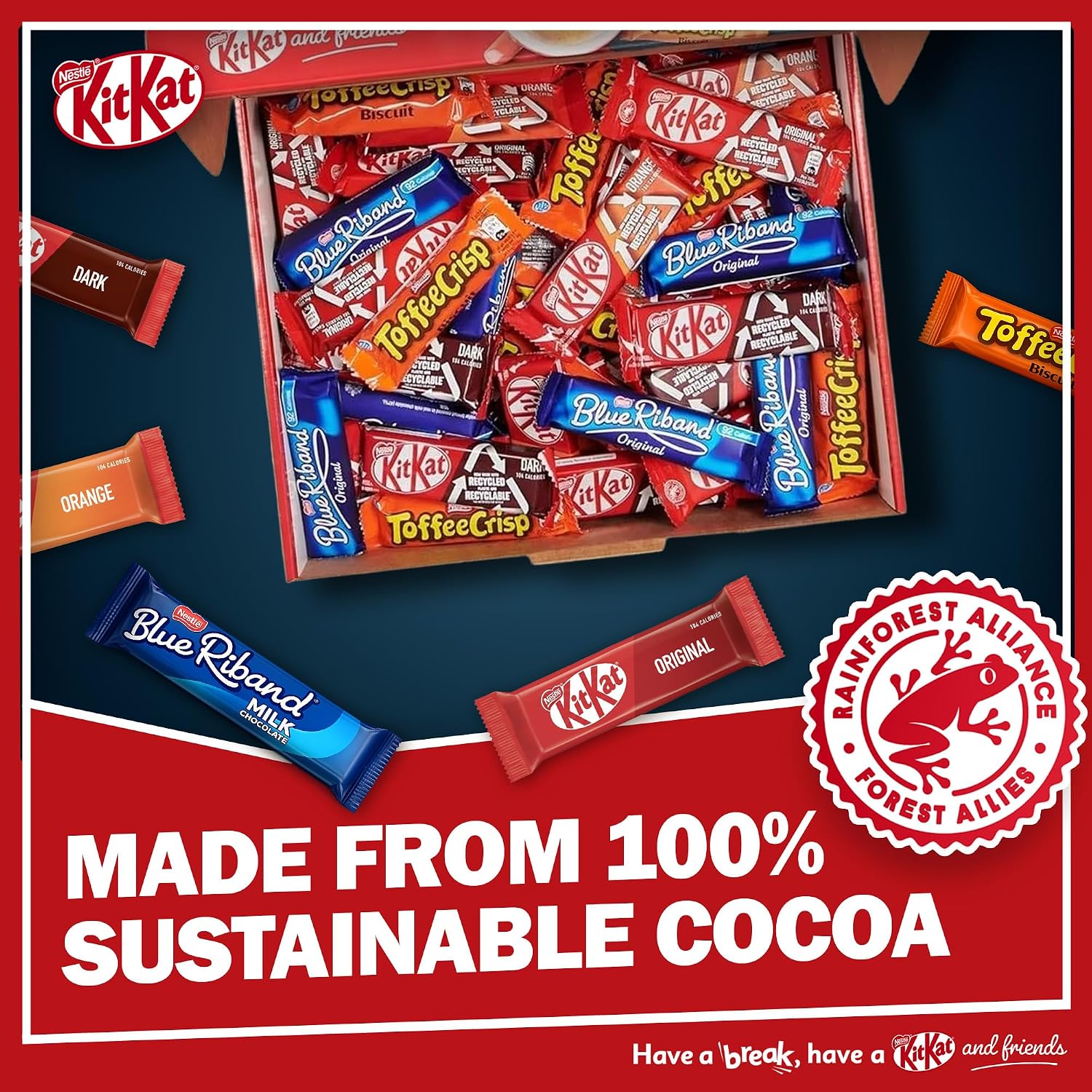 Thumbnail 5 de Nestlé Kitkat and Friends Big Biscuit Box – 69 Chocolate Bar Assortment