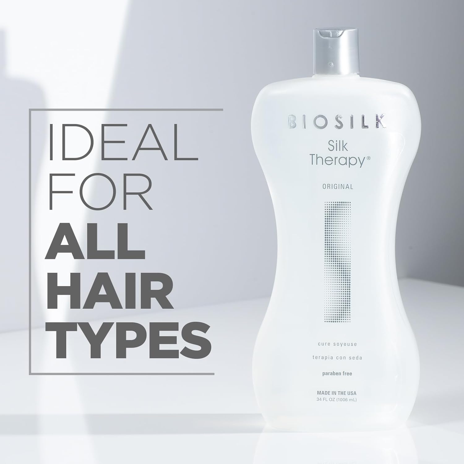 Thumbnail 5 de BioSilk Silk Therapy Original Reconstructing Leave-In Hair Treatment (34 oz)