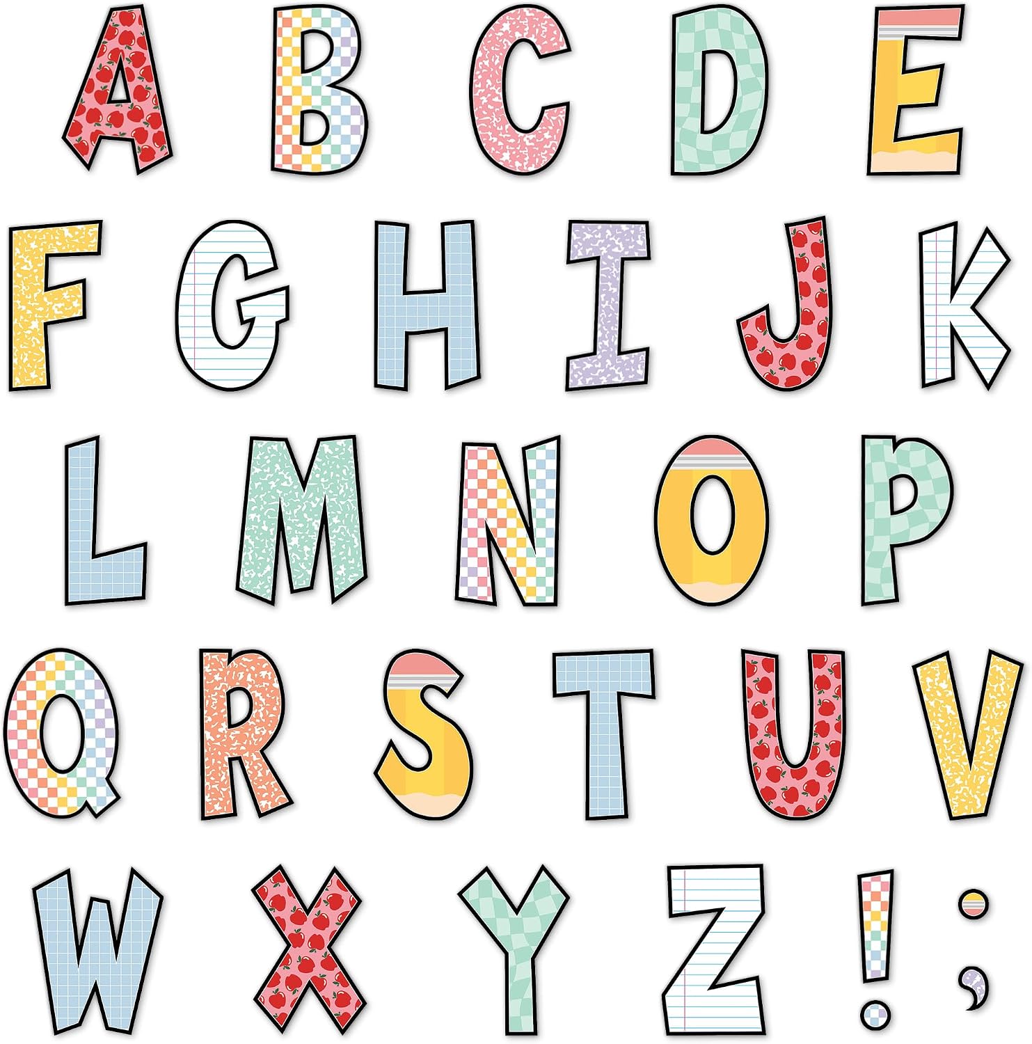 Detalle de Teacher Created Resources Classroom Letter Set, 7-inch