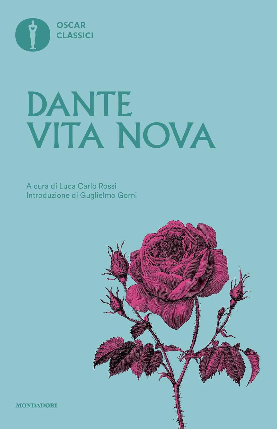 Vita nova – italienskspråkig tryckt bok, 12,1 × 1,1 × 18,6 cm
