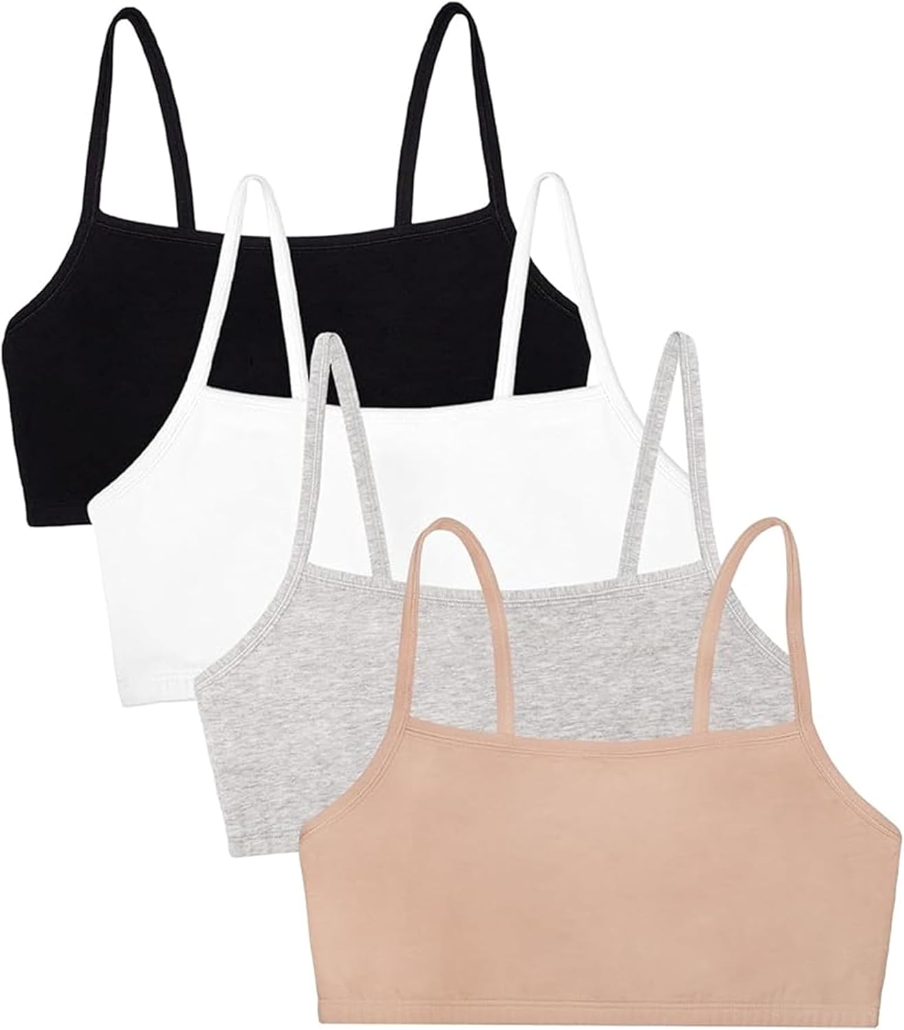 Detalle de Fruit of the Loom Built-up Sports Bra – Lot de 3 (Soutien-Gorge de Sport Femme)