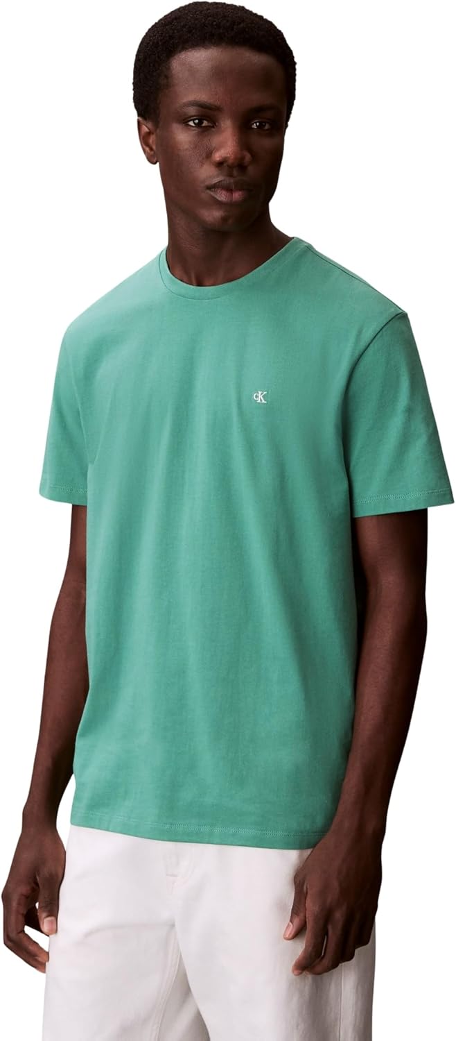 Detalle de Calvin Klein SS Classic Monogram Tee Lv04rd254g – Maglietta Uomo in Cotone