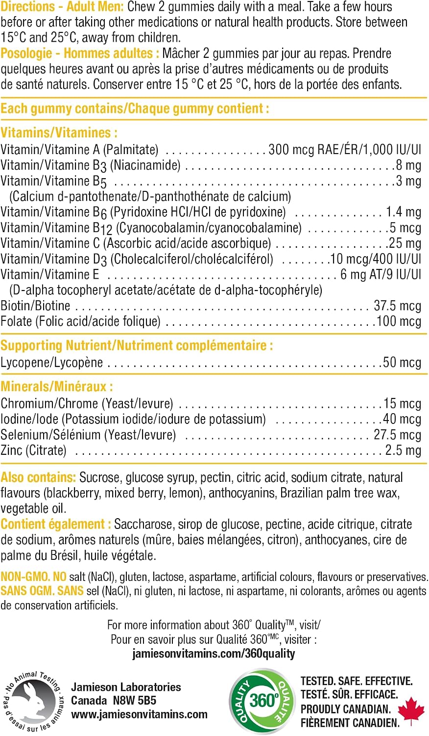Thumbnail 5 de Jamieson Men's Multivitamin Gummies, 130 Count