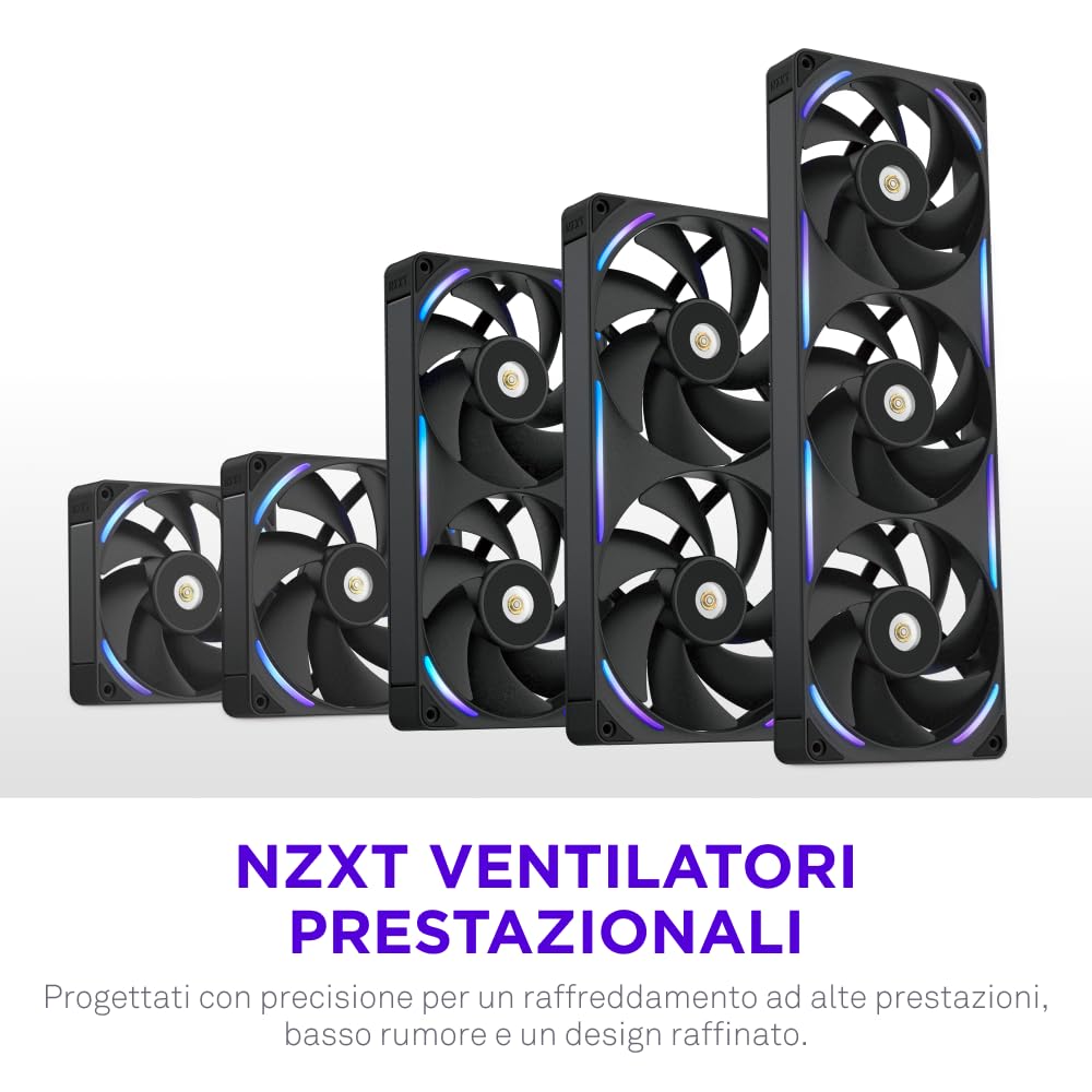 Thumbnail 1 de NZXT F280X ventola 140mm PWM RGB