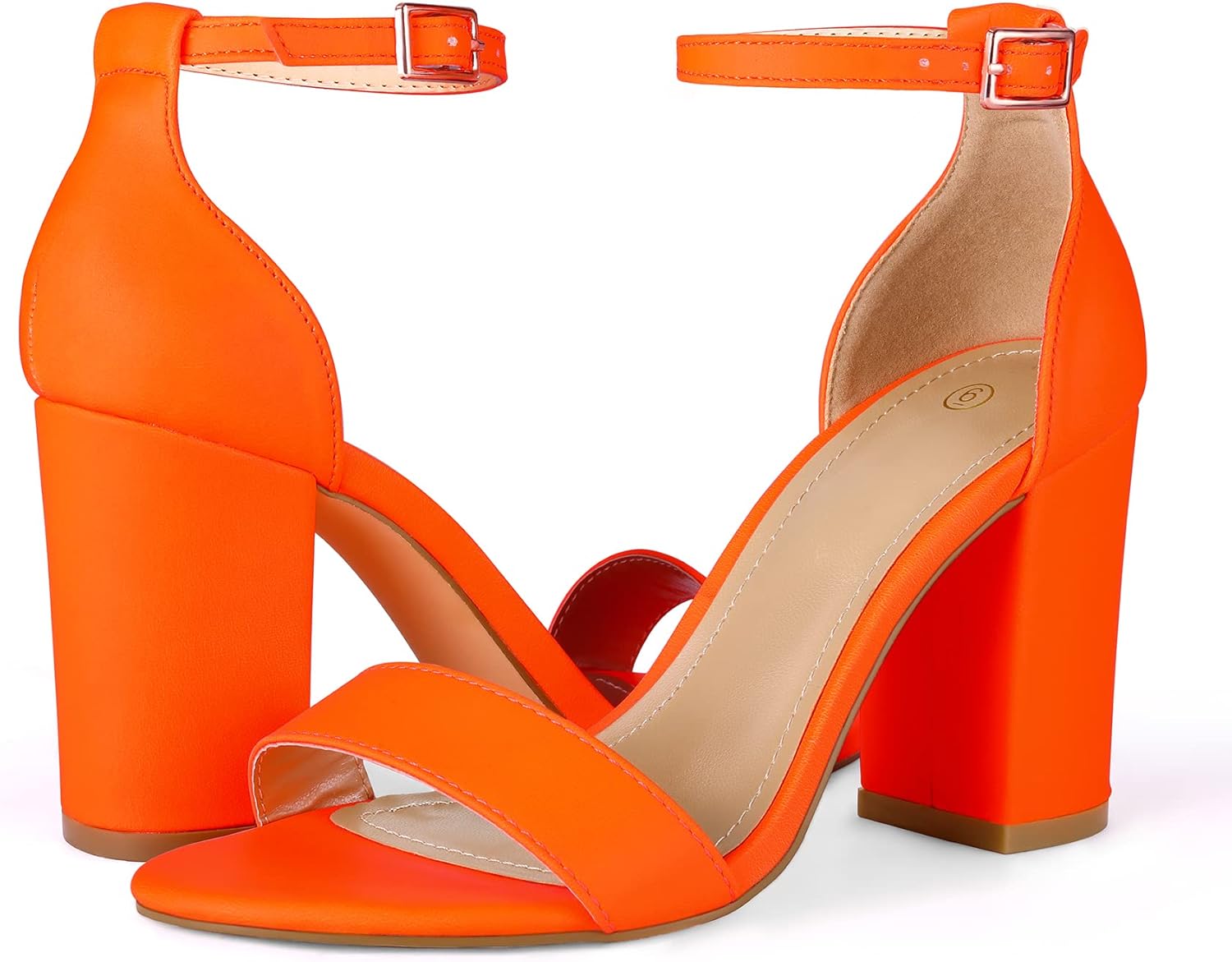 Thumbnail 2 de COASIS Women’s Chunky Block Heels Open Toe Ankle Strap 3.5-Inch Heeled Sandals