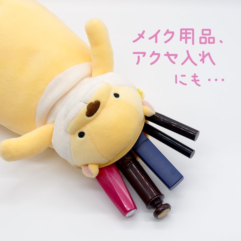 Thumbnail 2 de シナダグローバル もちシリーズ もちねこ もちペンポーチ MPNE-0180PS パステルサクラ 9×8×18cm