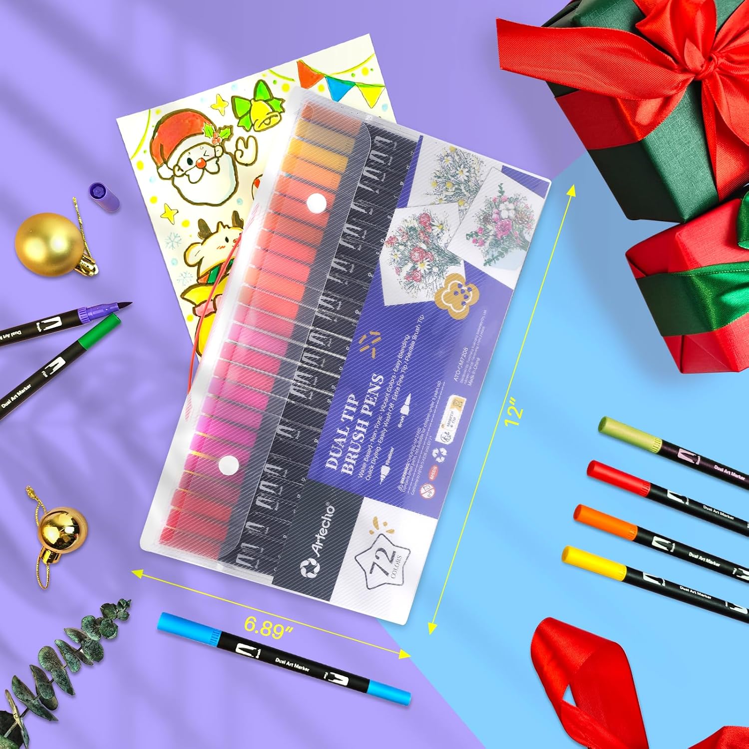 Thumbnail 5 de Artecho Dual Brush Pen 72 Farben ✏️