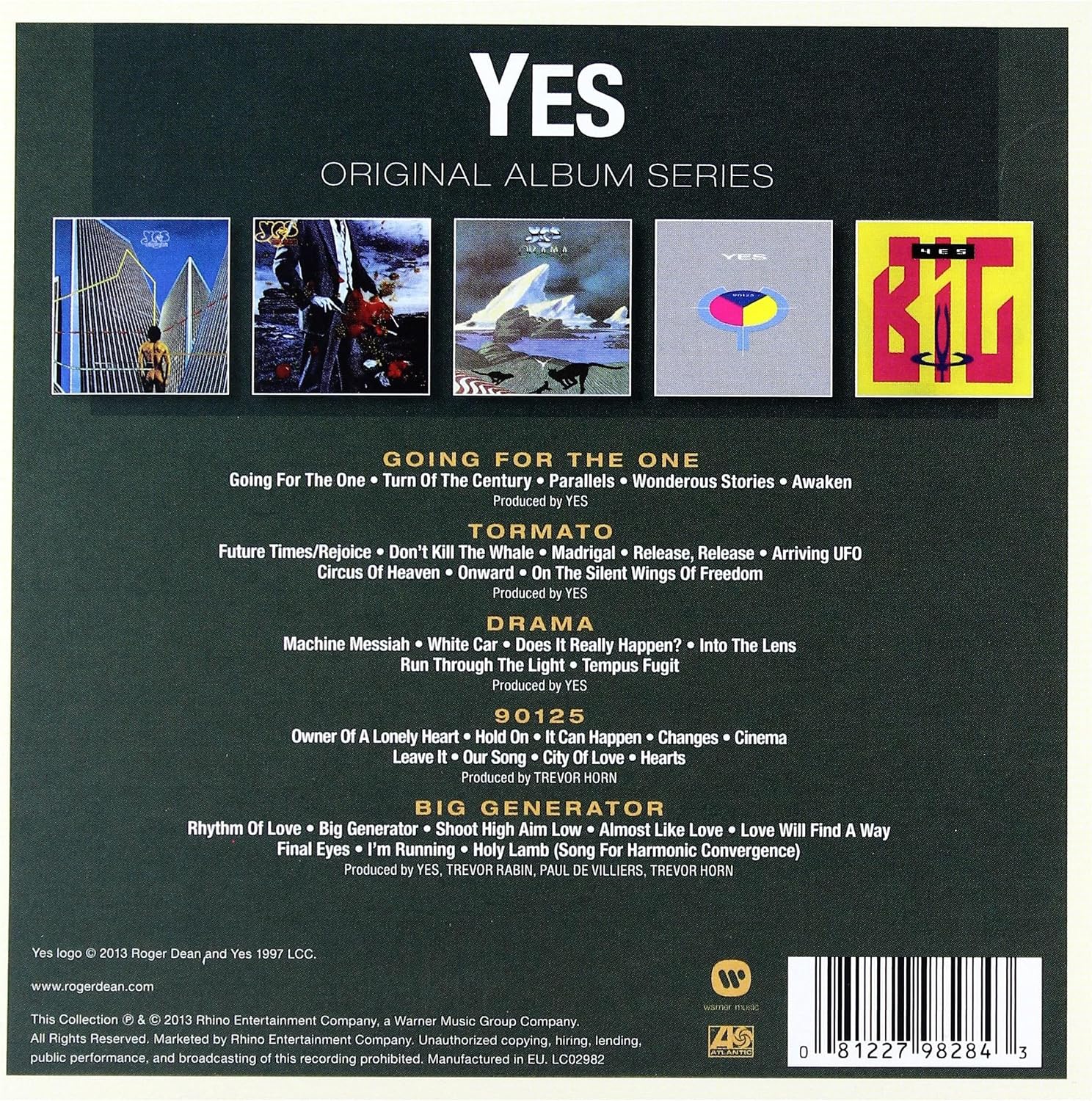 Detalle de Yes 27724515 Original Album Series CD5枚組 紙ジャケット仕様・スリップケース入り