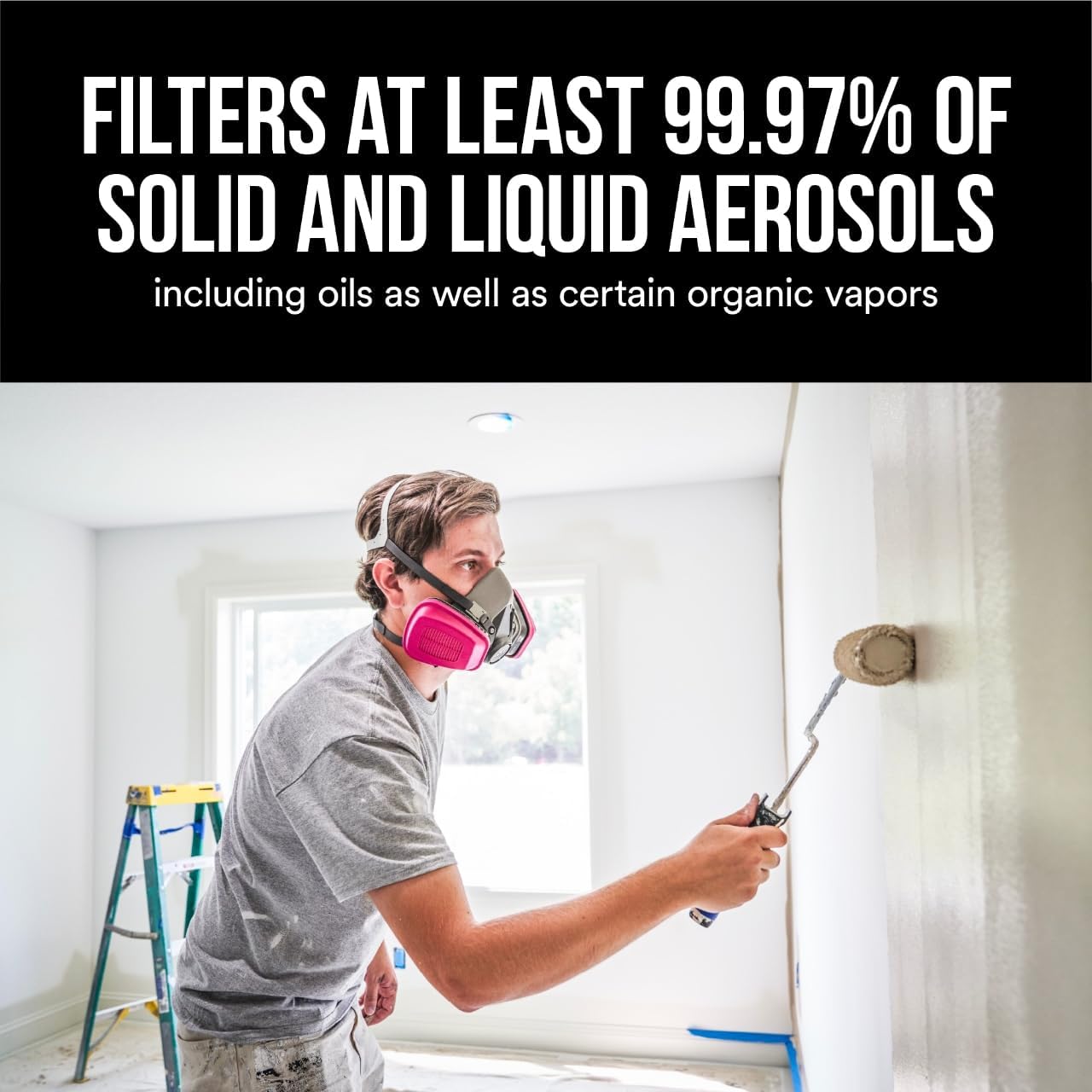 Thumbnail 3 de 3M P100/OV 99.97% Respirator 😷