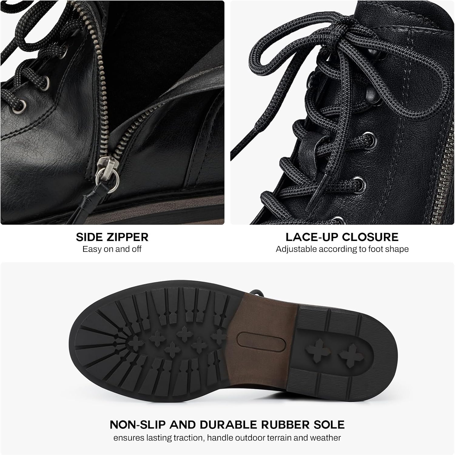 Detalle 2 de SHIBEVER Women's Ankle Boots Size 6-11