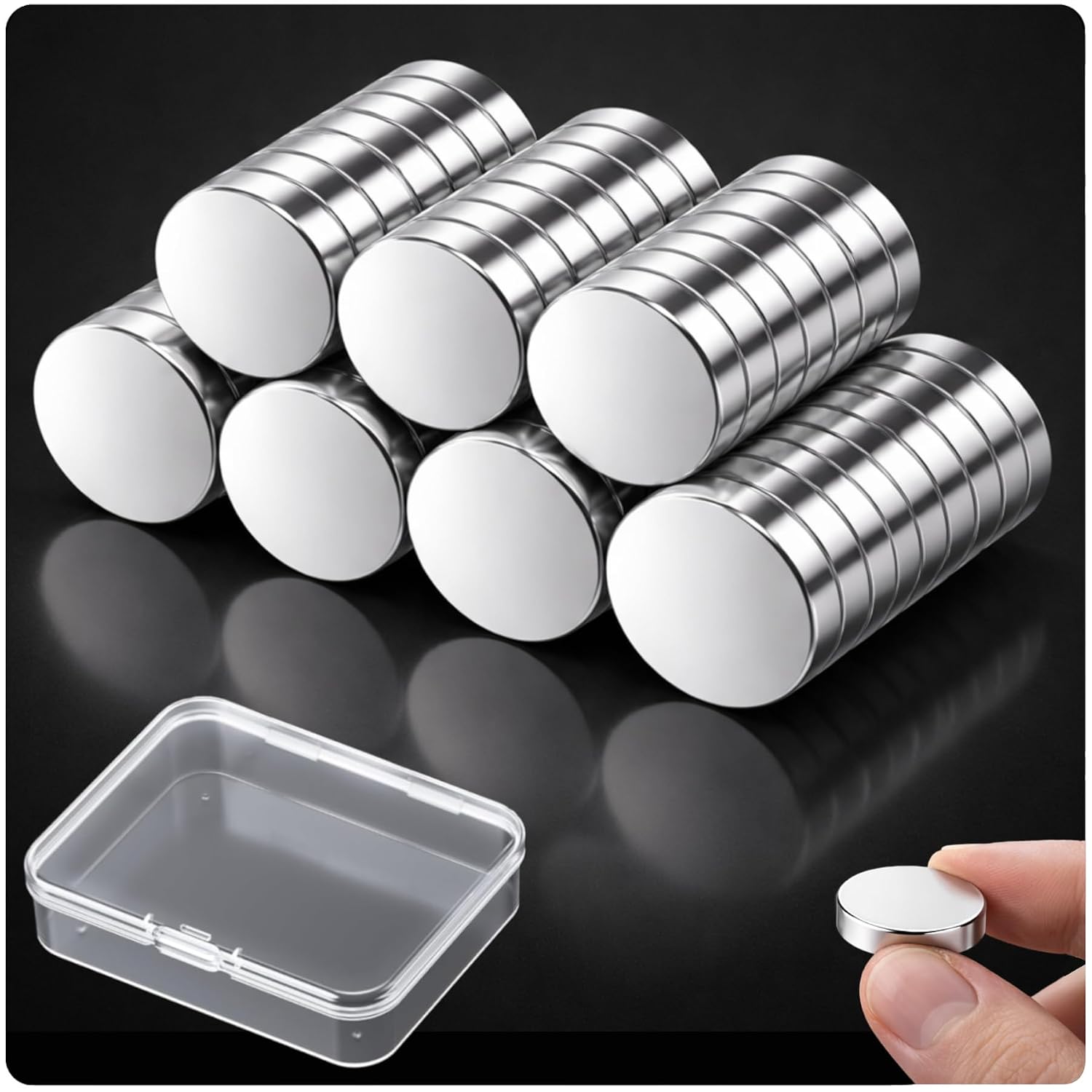 Detalle de Mini Neodym Magnete 10×3 mm, 100 Stück
