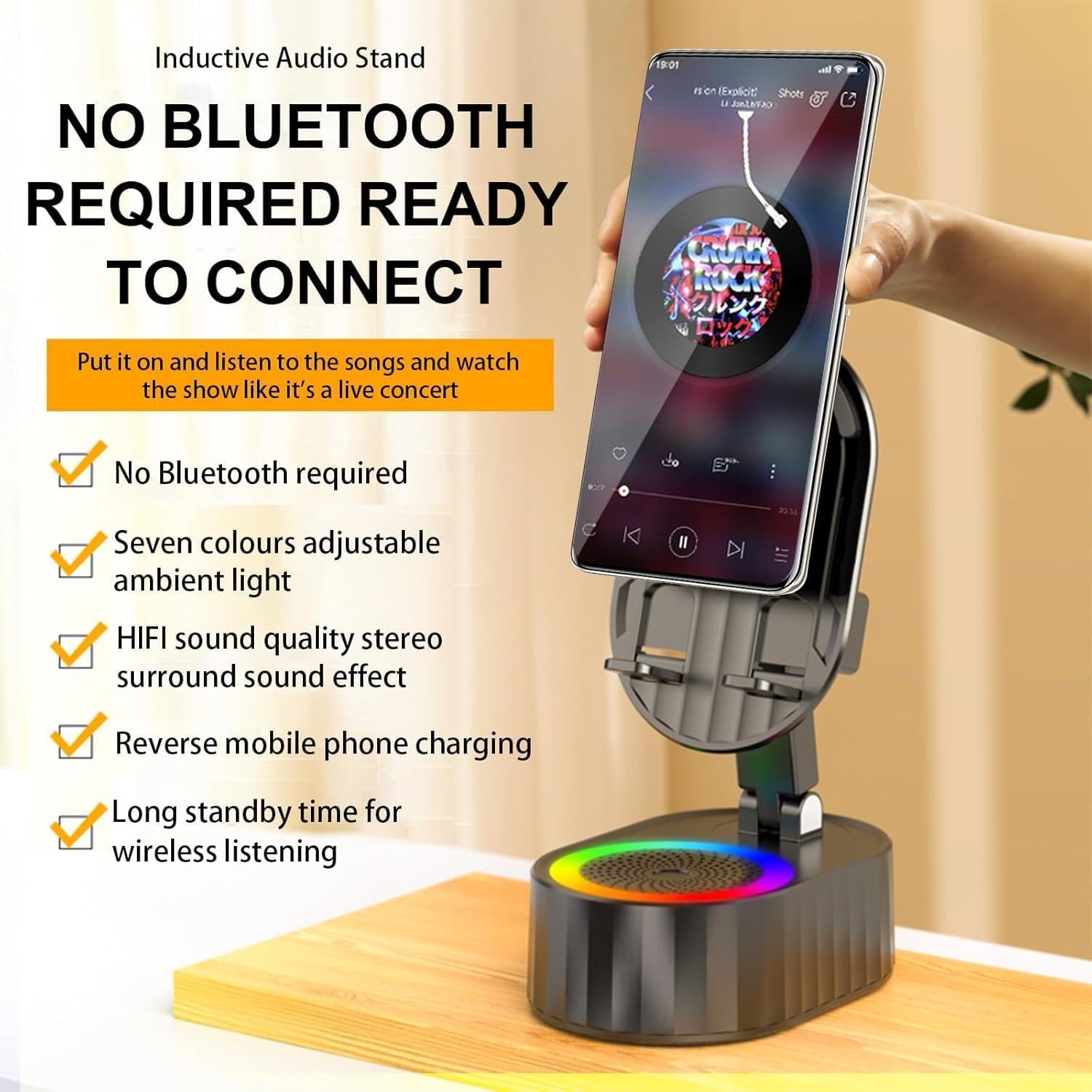 Thumbnail 1 de AKLLCCR Wireless Induction Speaker 3000mAh