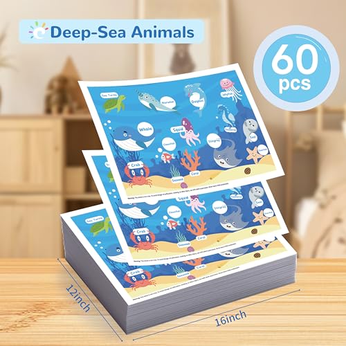 Detalle 2 de Disposable Placemats for Baby Toddlers 60 Pack 12x16”