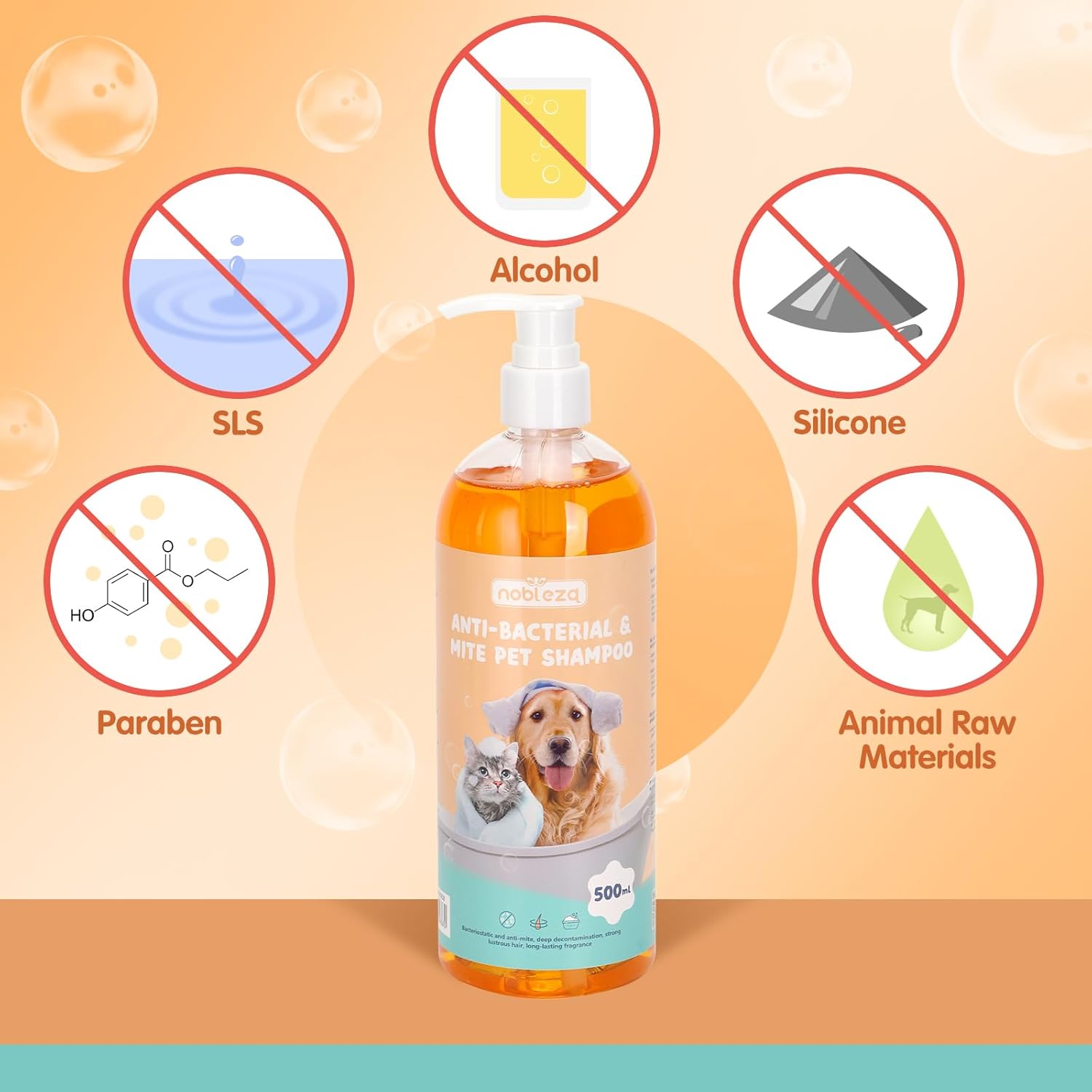 Detalle de Nobleza Hundeshampoo 500 ml gegen Juckreiz đŸ