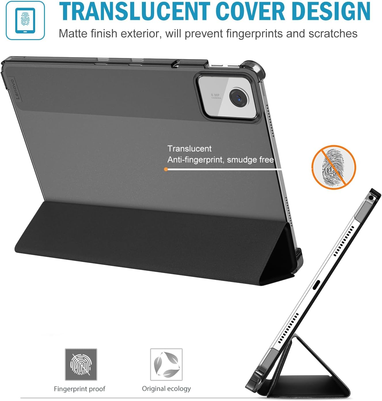 Detalle de ProCase Hülle 11 Zoll Lenovo Tab M11 2024 Schwarz