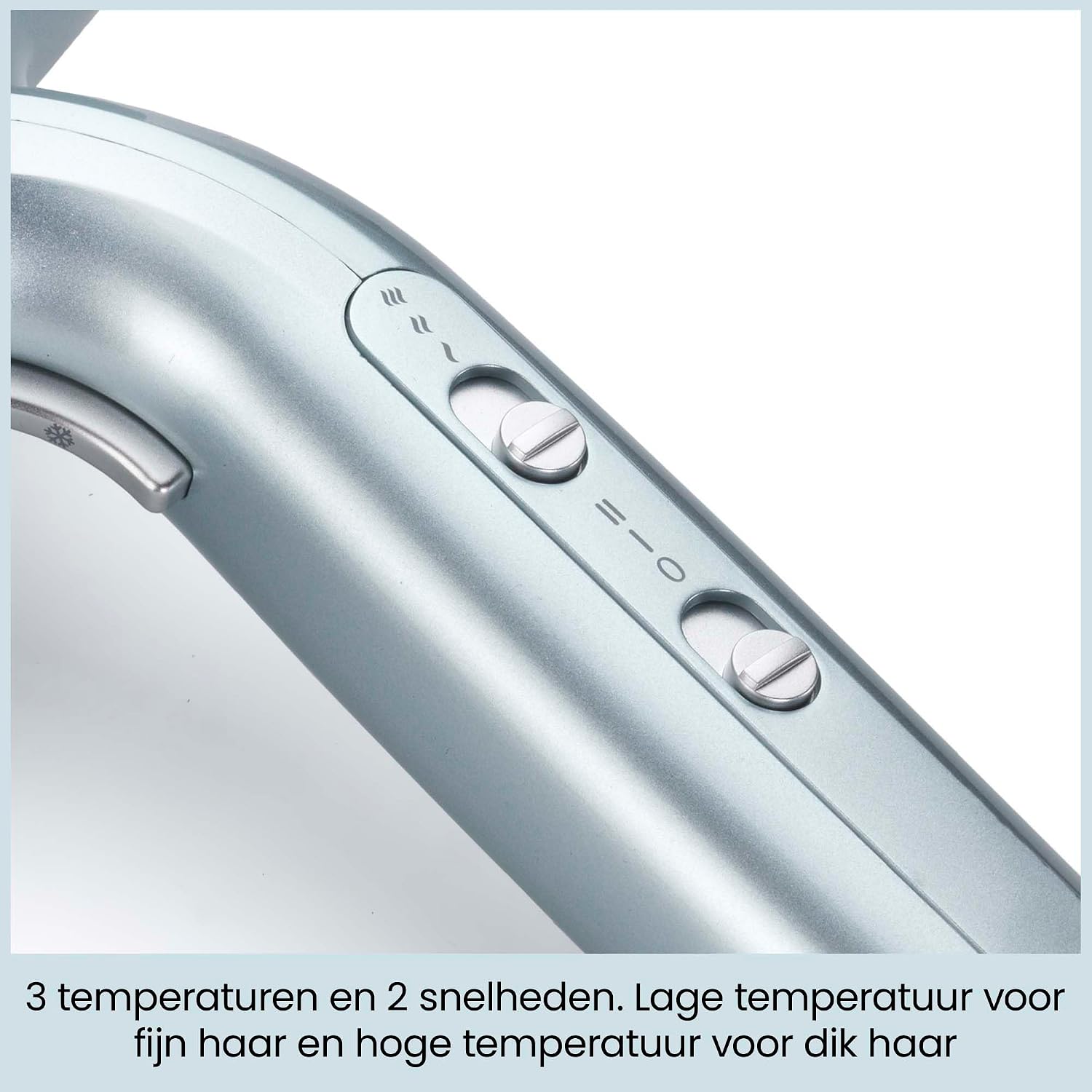 Detalle de BaByliss Hydro-Fusion D773DE haardroger met diffuser, 2100 W en ionentechnologie