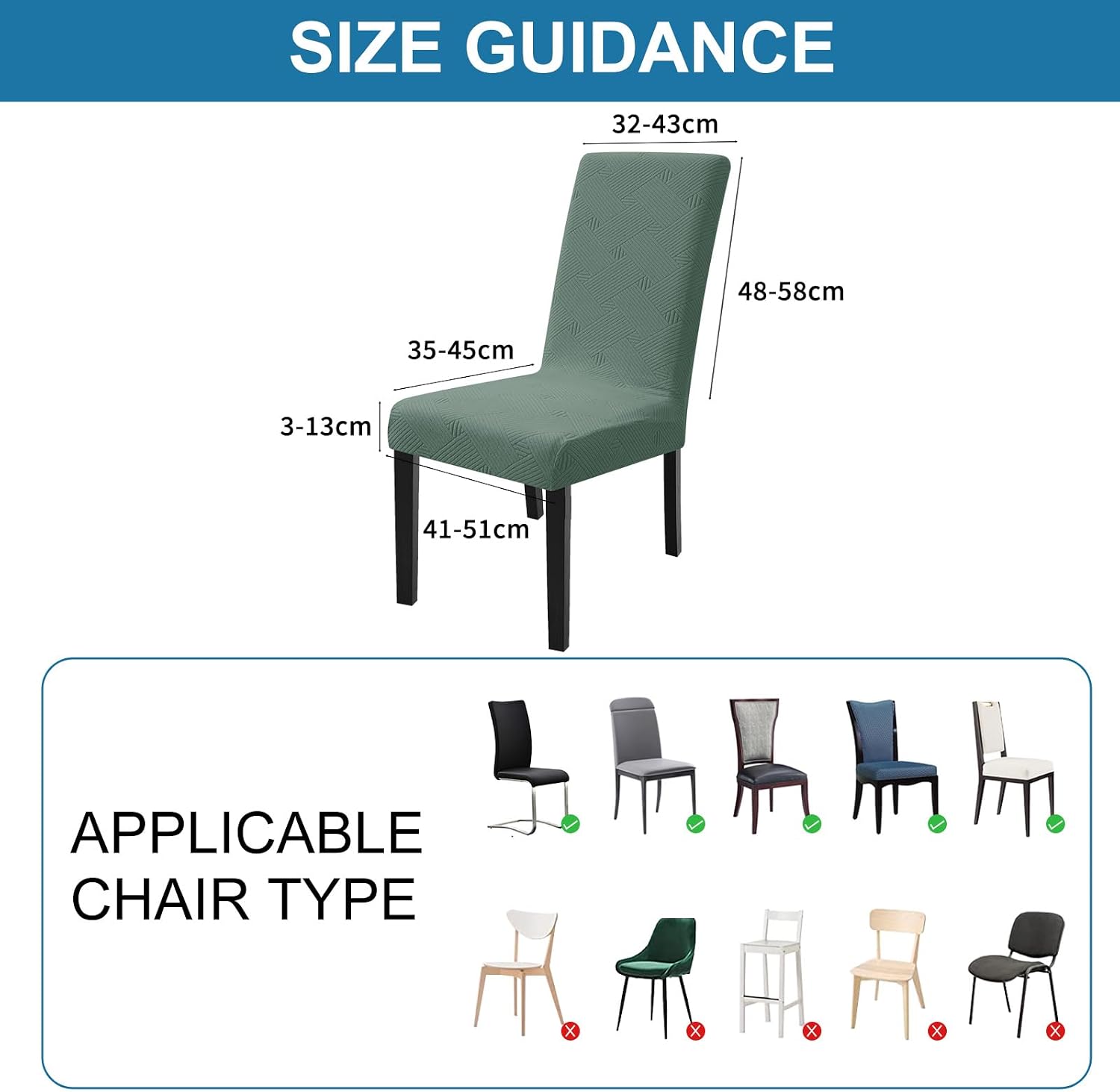 Thumbnail 6 de Ystyle housse de chaise 6 pièces extensible
