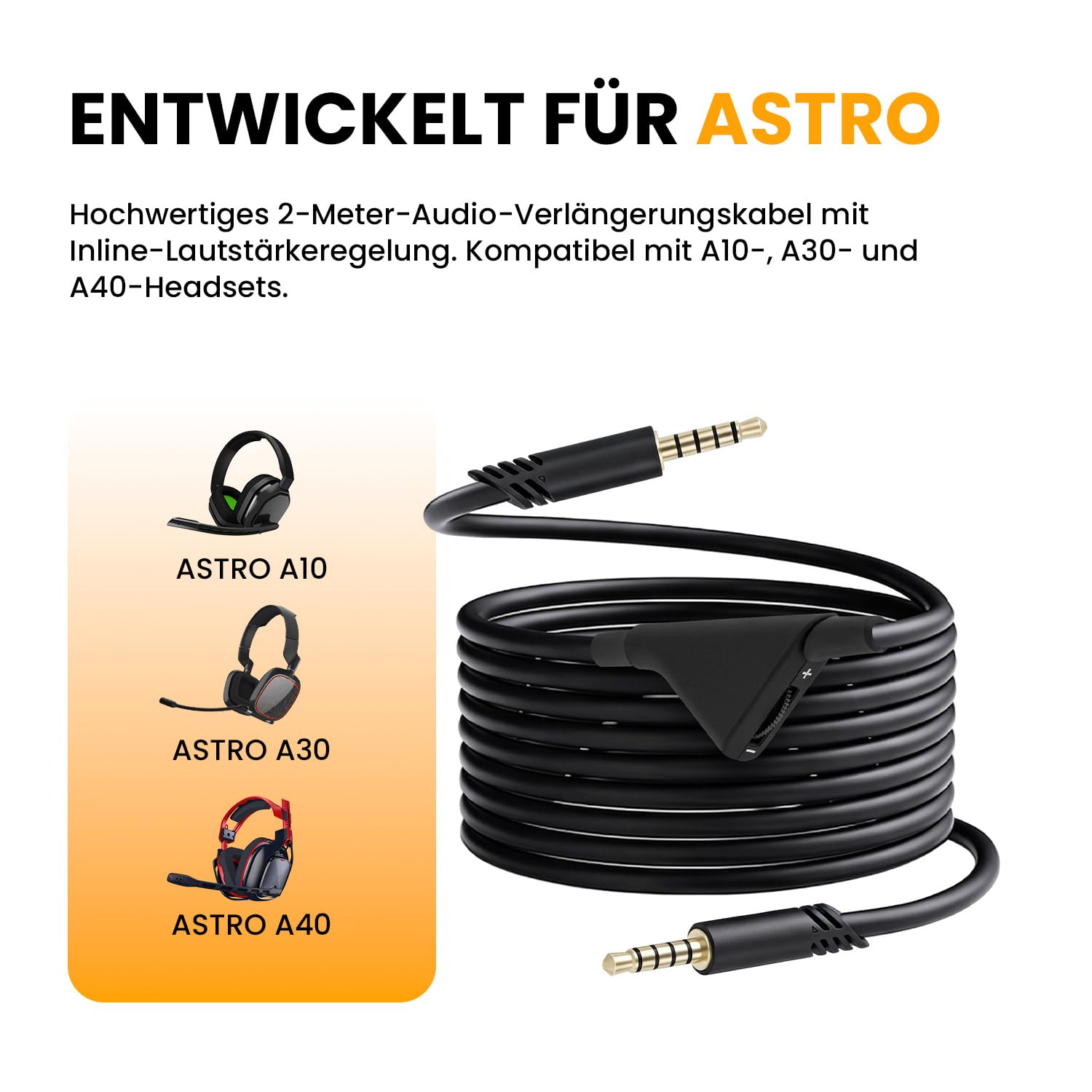 Thumbnail 1 de Tolesum A10 A40 Ersatzkabel 2 m für Aux