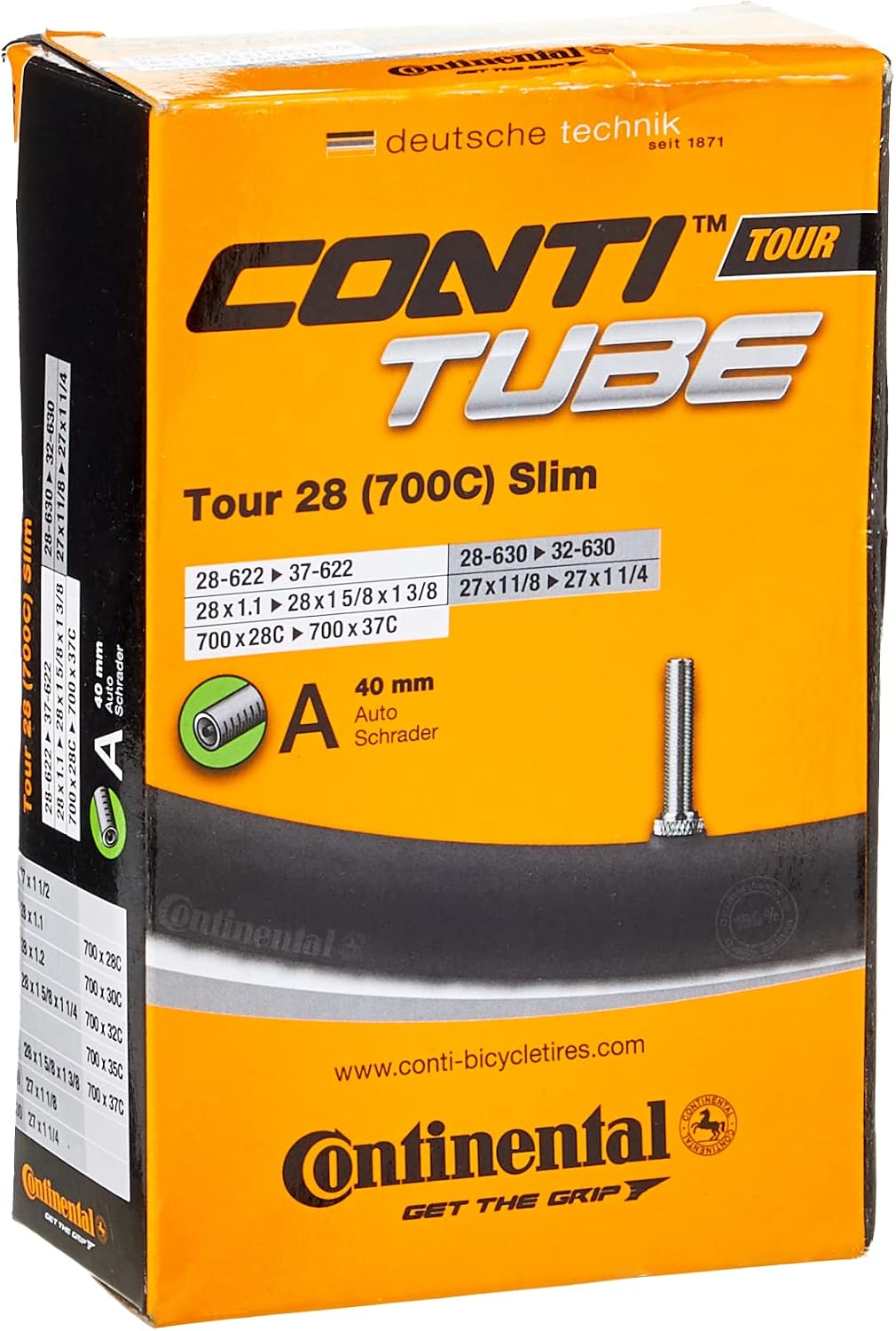Detalle 2 de Continental Tour Tube Slim 28" A40 RE ⚙