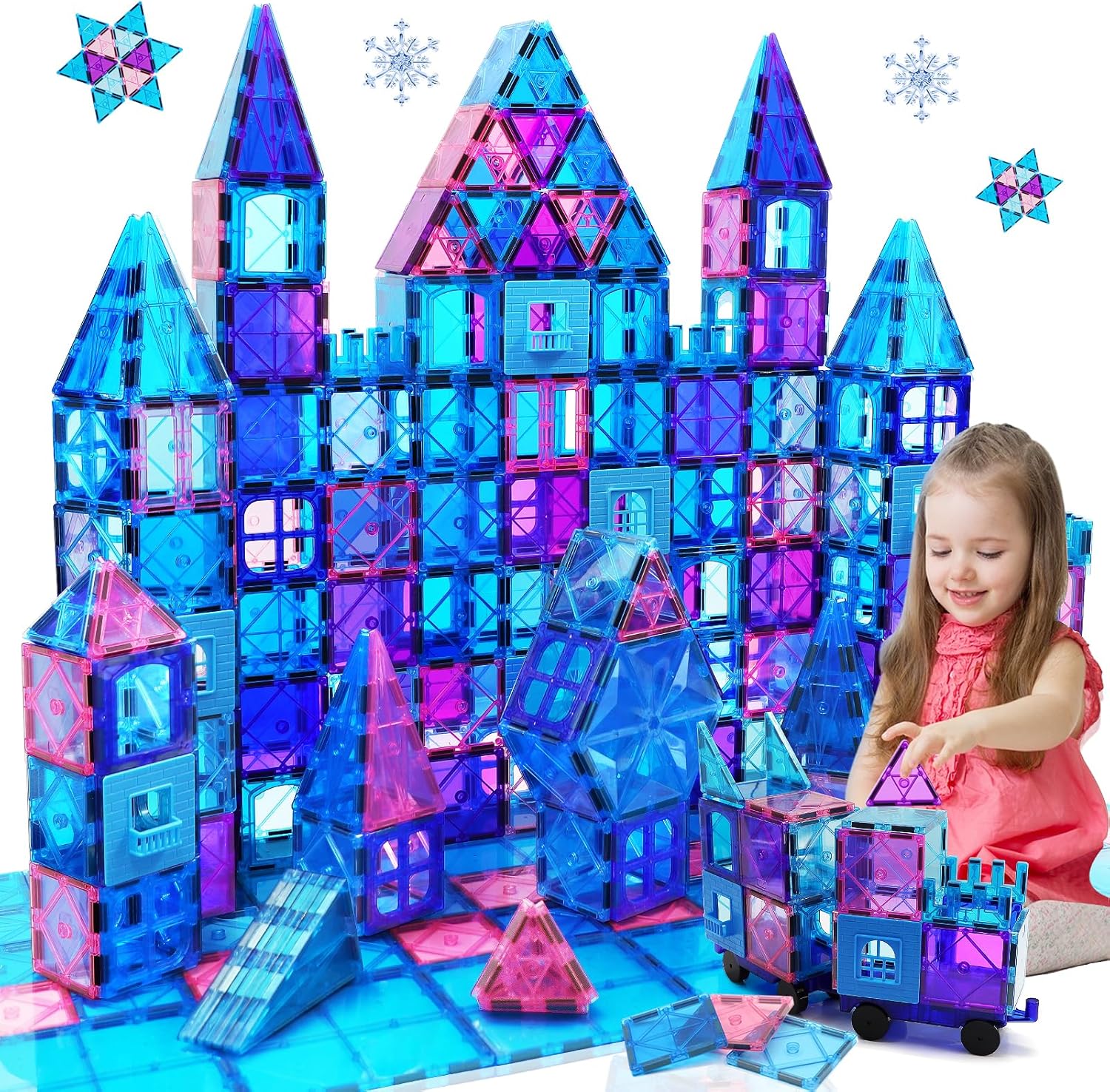 Detalle de Magnetic Tiles 102pcs STEM castle set