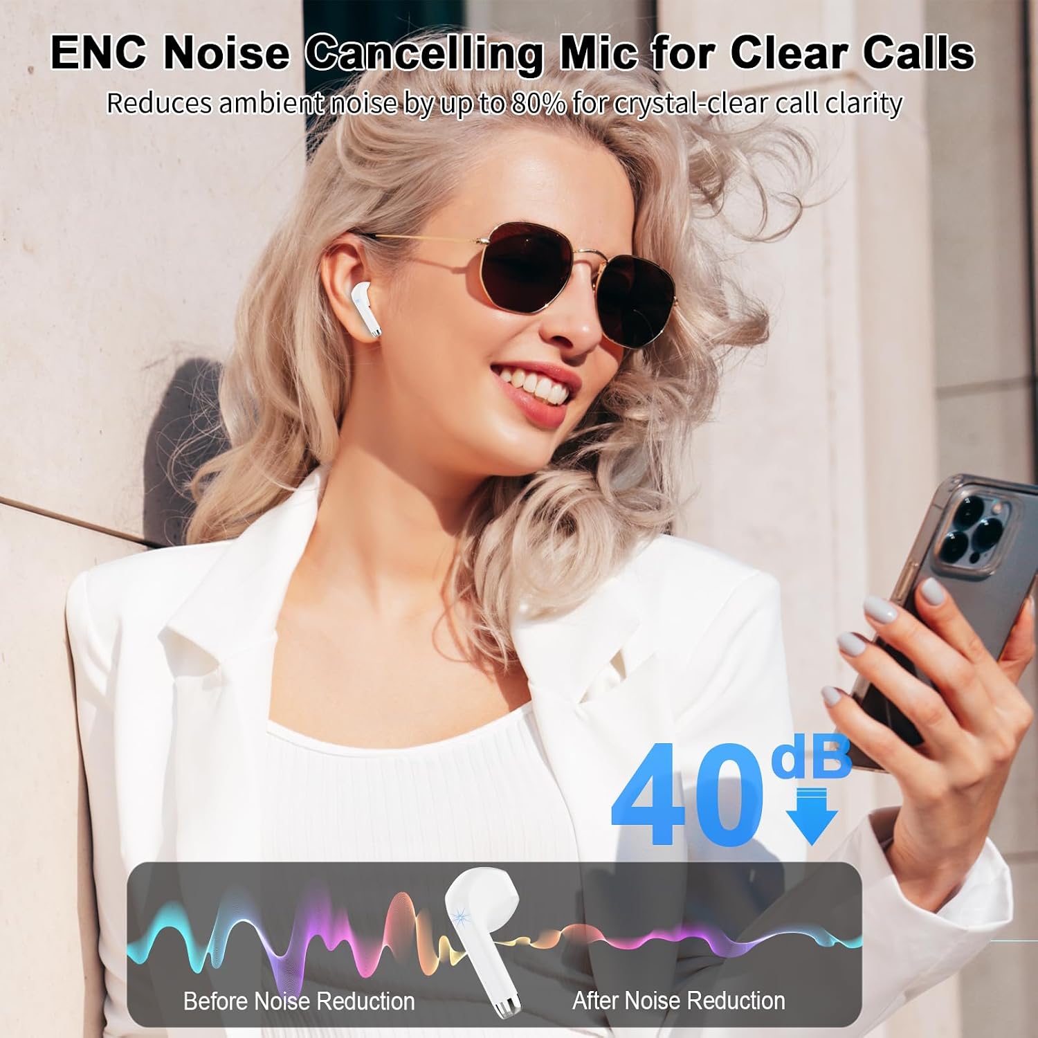 Thumbnail 5 de POMUIC 40H Bluetooth 5.3 Wireless Earbuds