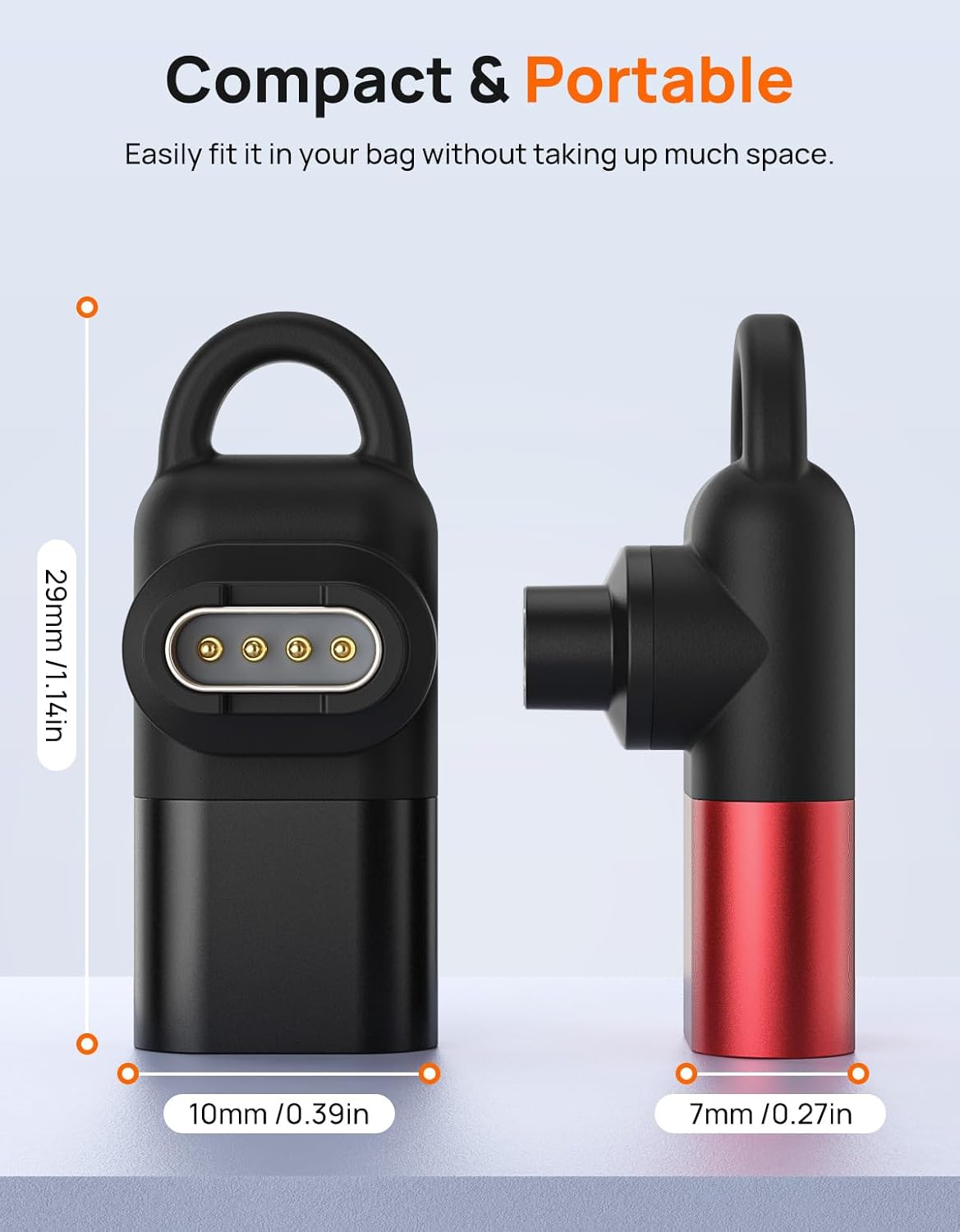 Thumbnail 5 de Astorgos 2-Pack 90° USB-C charger adapter cable for Garmin watches (Fēnix, Forerunner, Vivoactive, Venu and more)