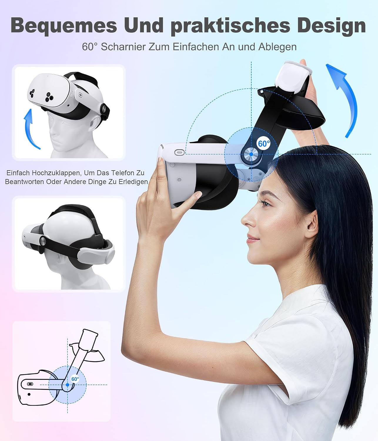 Thumbnail 1 de Headstrap für Quest 3/3S/Quest 2, verstellbar