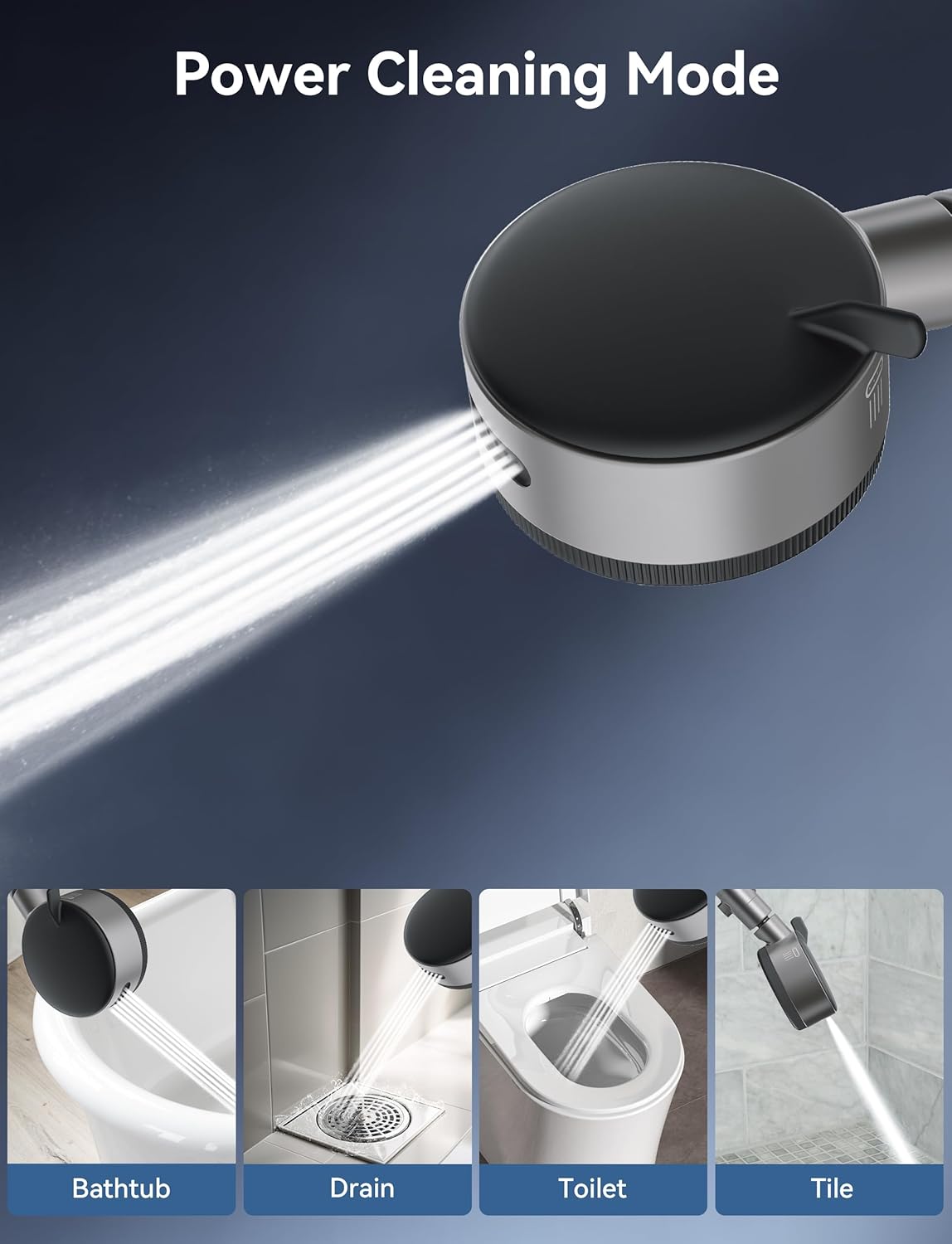 Thumbnail 6 de Magichome 6 Modes Hard Water Filter Shower Head with 1.5m Hose (Not for Electric Showers)