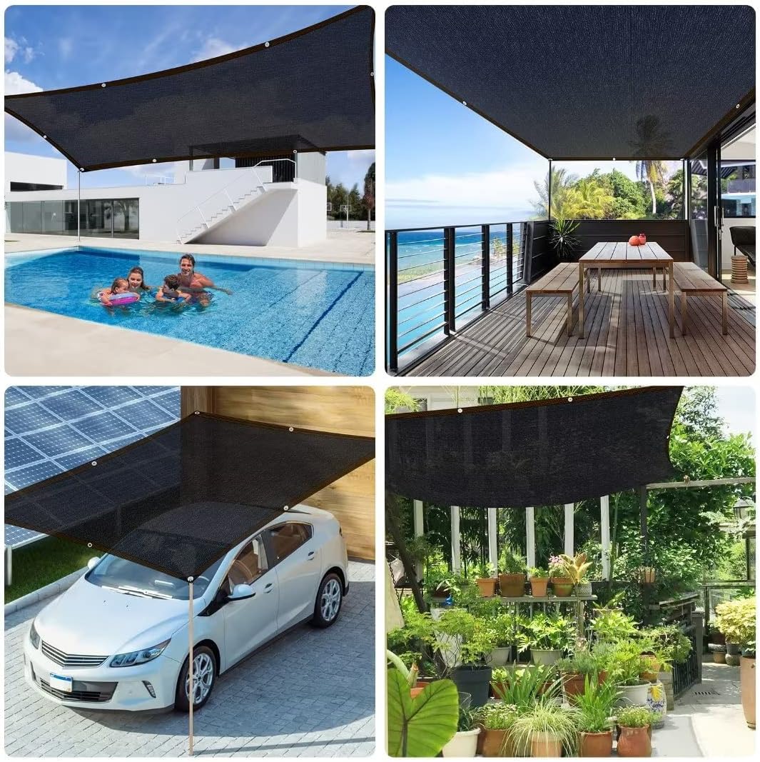 Detalle 2 de Schattierungsnetz 1x2 m – 70–90% Schatten, UV-beständig, vielseitig einsetzbar