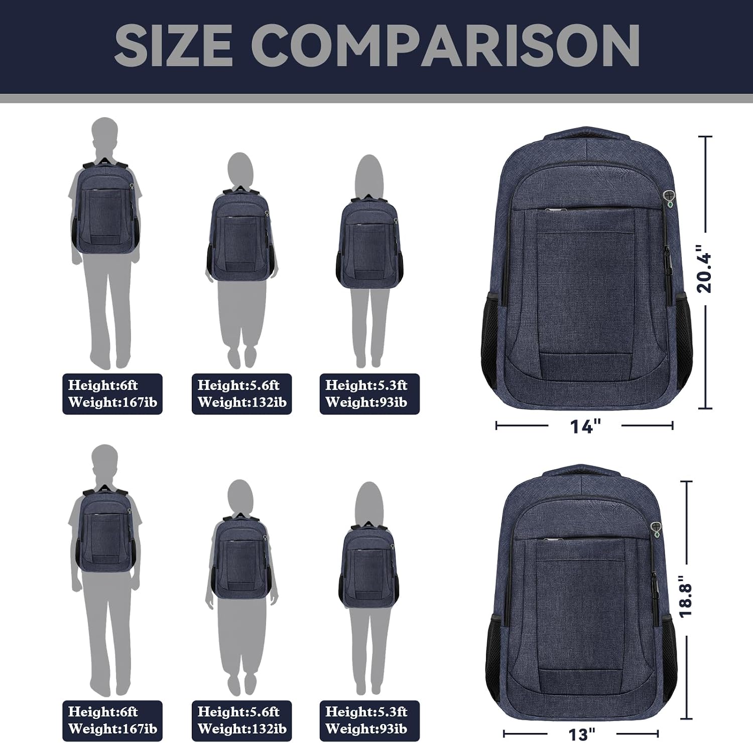 Thumbnail 6 de AREYTECO Laptop Backpack for 17.3-Inch Laptops