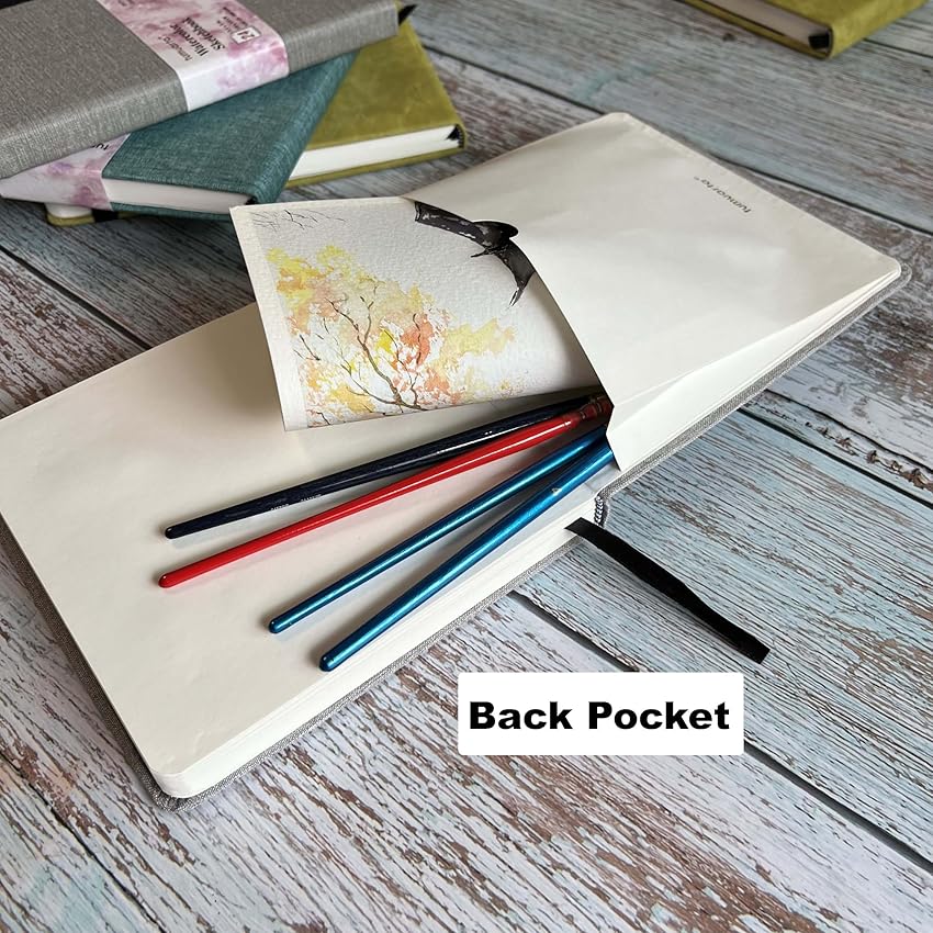 Thumbnail 4 de tumuarta Square Watercolor Sketchbook 6x6, 140 lb 🎨