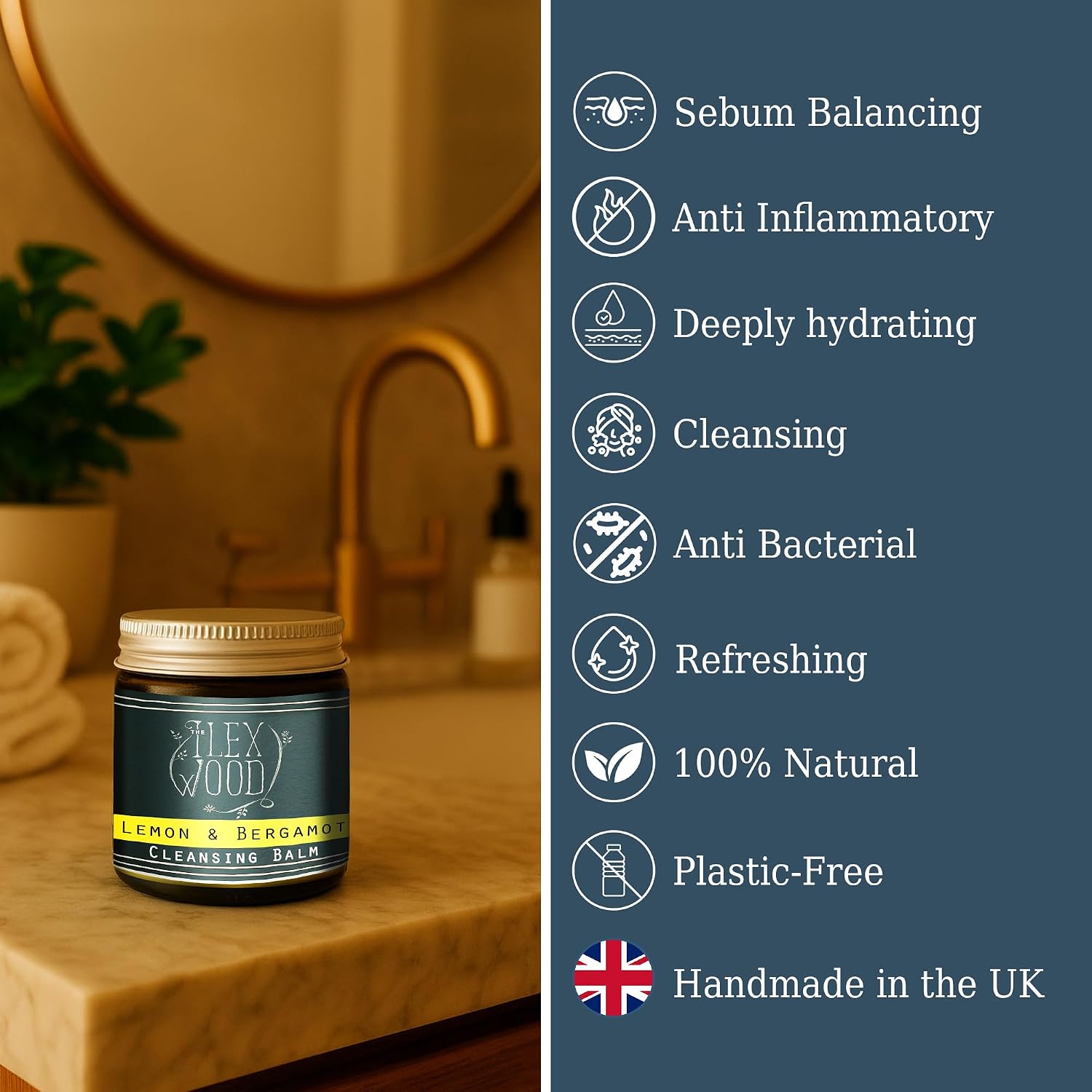 Detalle 2 de The Ilex Wood Lemon & Bergamot Cleansing Balm — 60ml