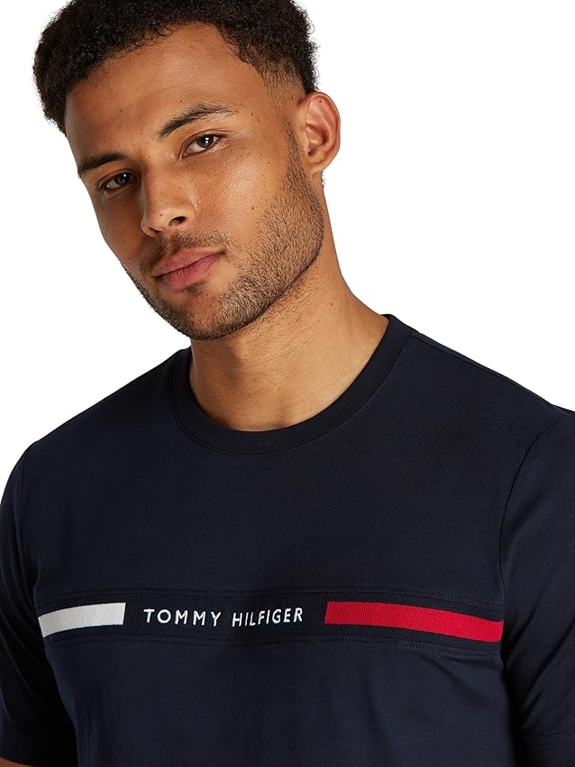 Thumbnail 2 de Tommy Hilfiger Hombre Camiseta Manga Corta Azul L