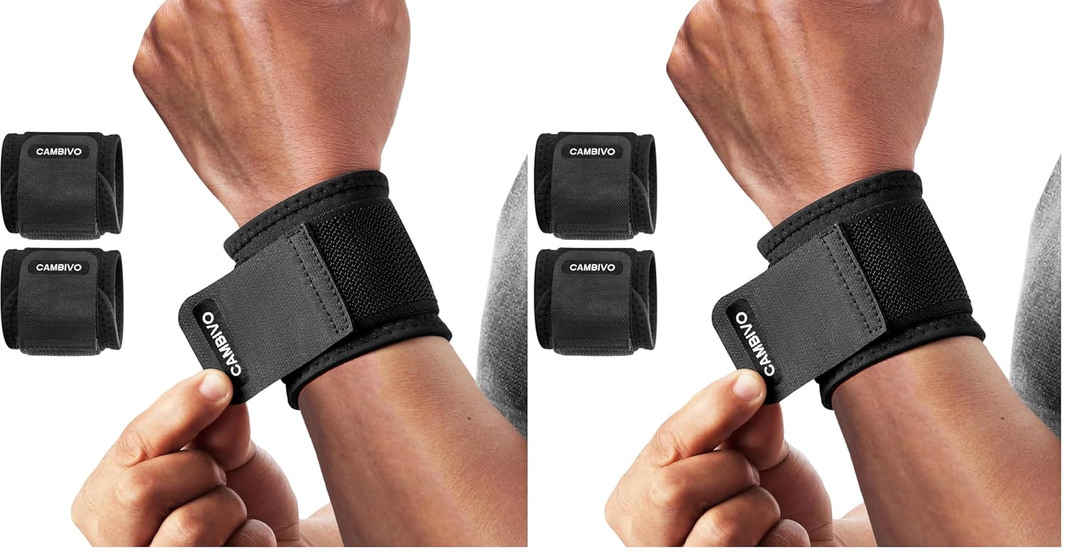 Thumbnail 6 de CAMBIVO Handgelenk Bandagen für Krafttraining & Alltag (2 Stück) – verstellbare Handgelenkstütze