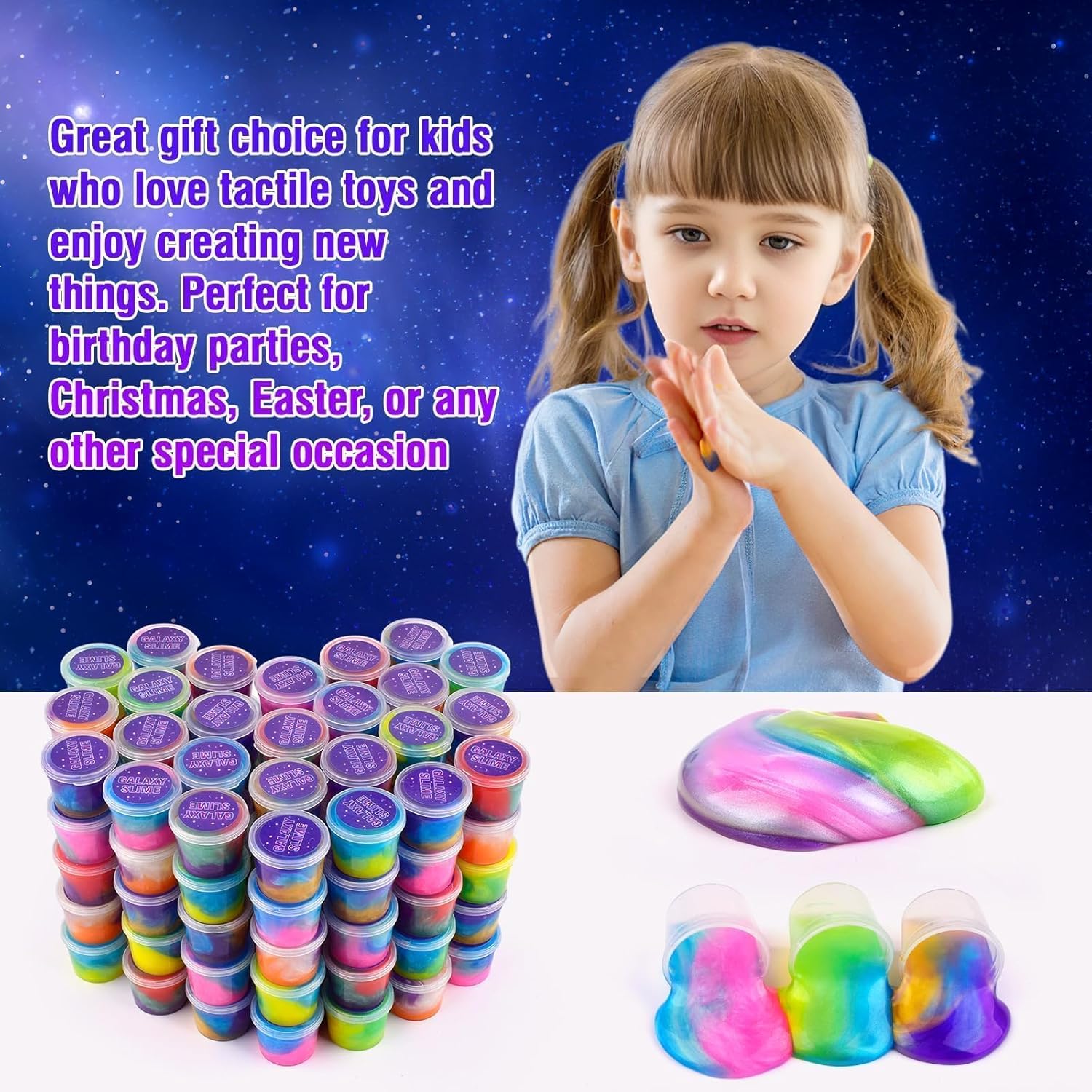 Thumbnail 5 de 118-Pack Galaxy Slime Party Favors Kit