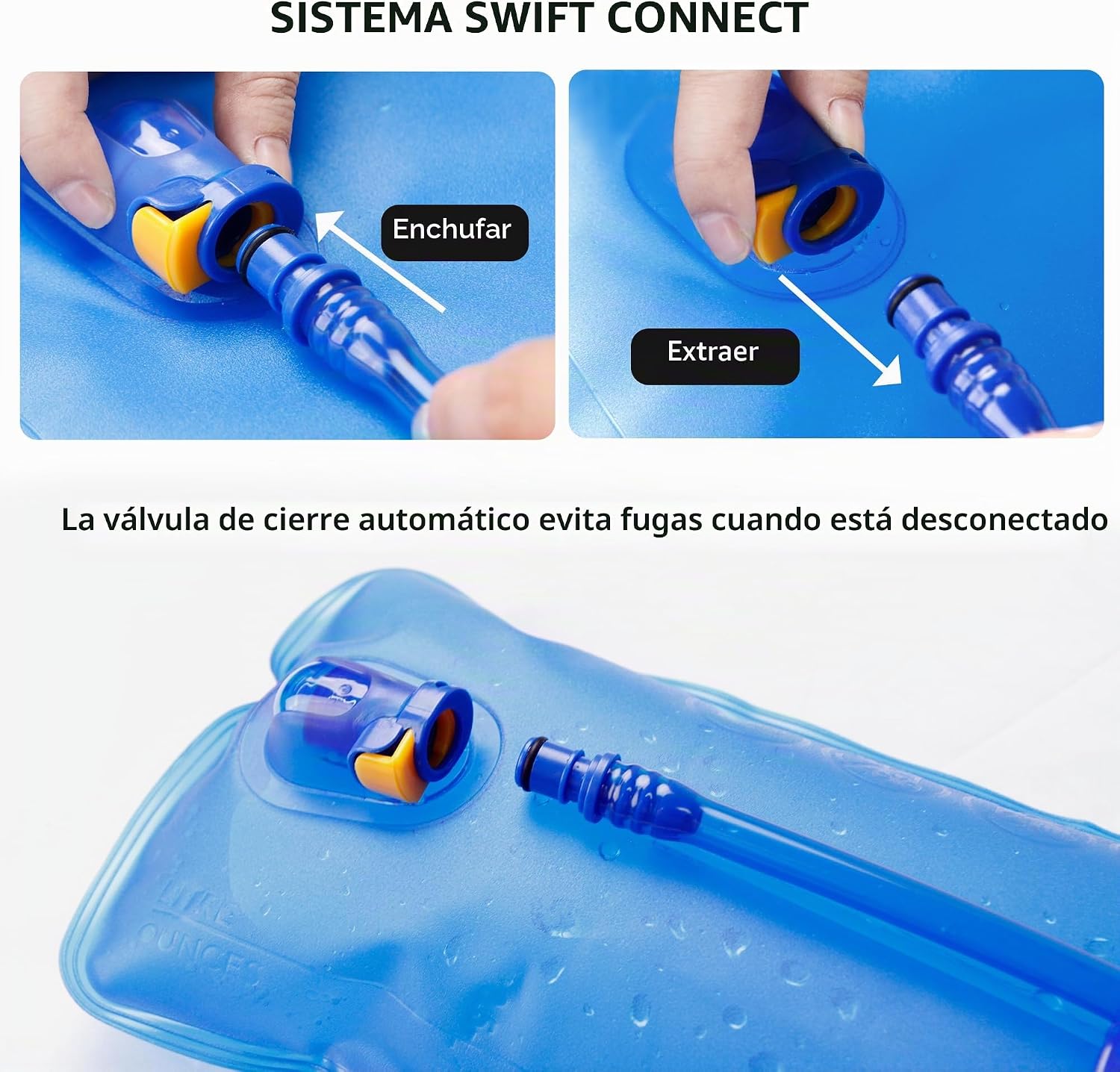 Detalle 2 de Unigear Bolsa de Agua para Mochila de Hidratación con Tubo Desmontable