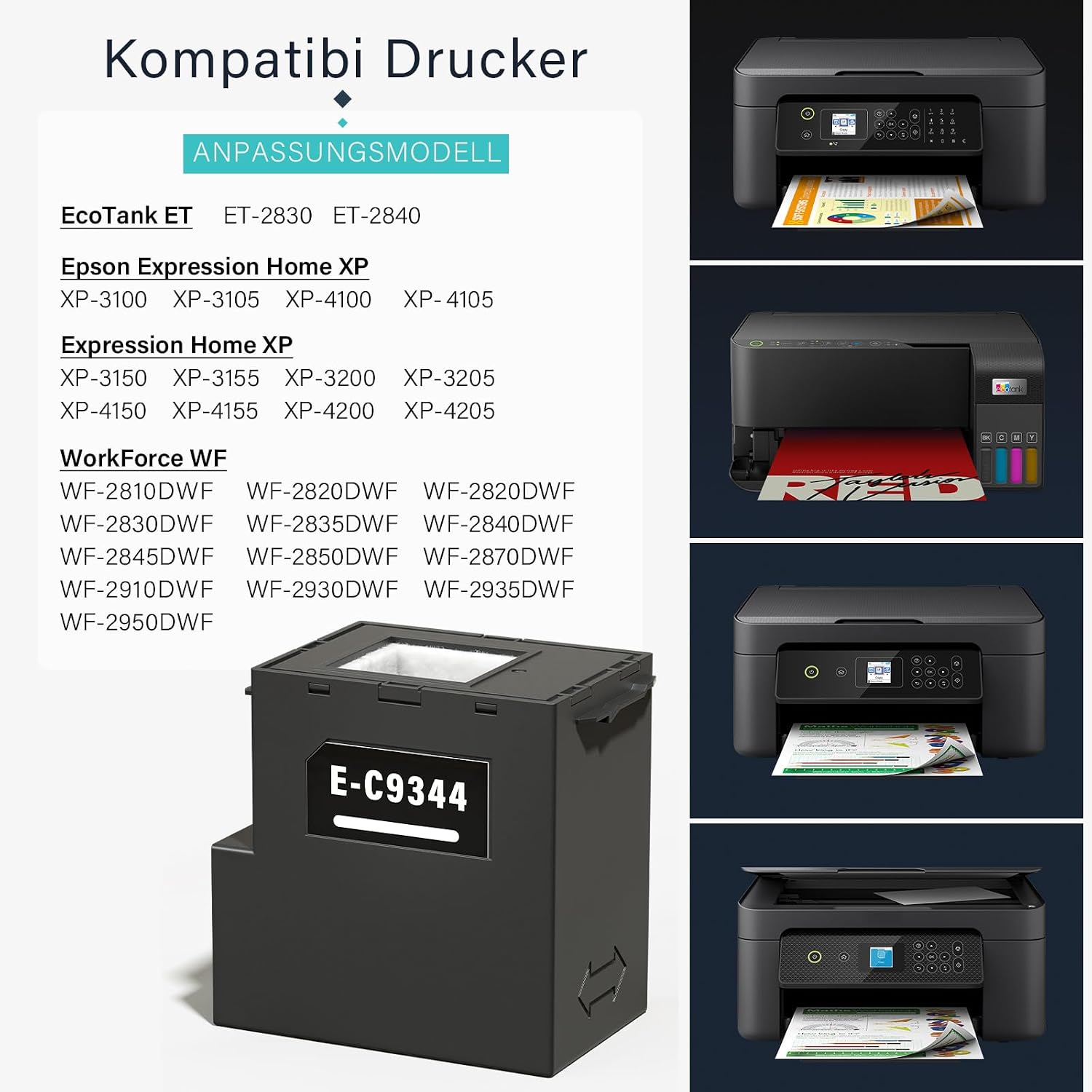 Detalle de SPACEINK Spaceink C9344 Tinten-Wartungsbox für XP