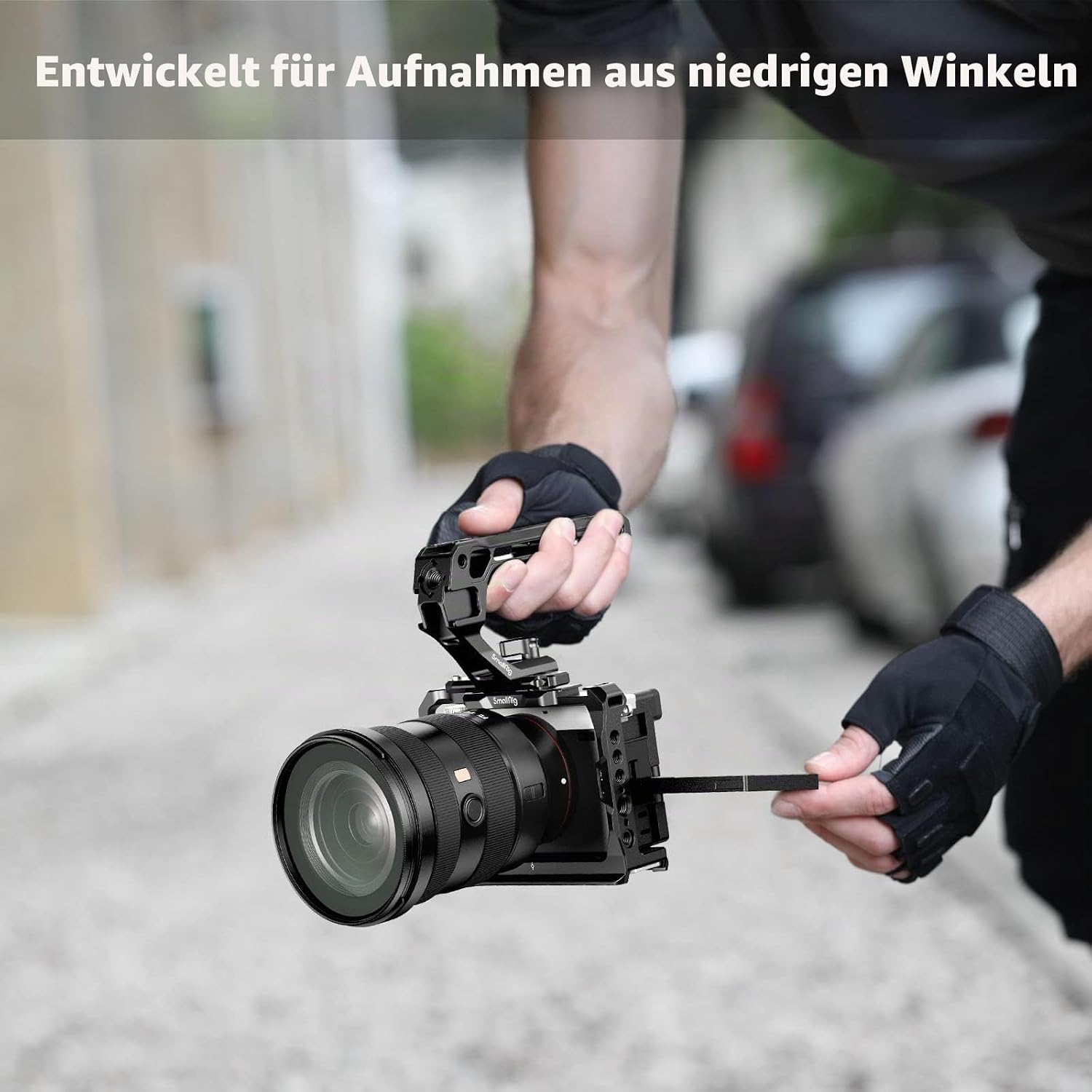 Thumbnail 5 de SMALLRIG NATO Top Handle 3766: Griff mit NATO-Schnellspanner und 5 Kaltschuhen für Video-Rigs