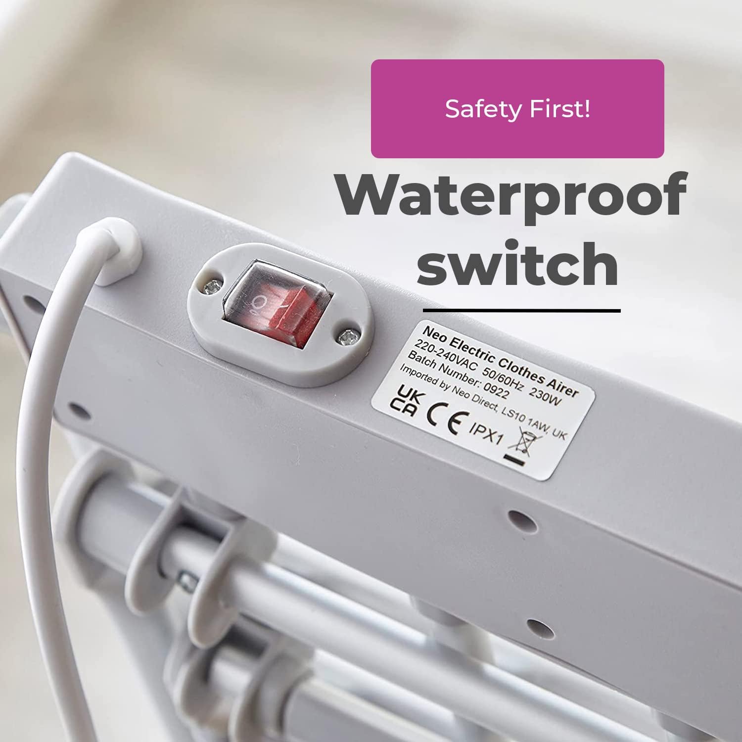 Thumbnail 4 de Neo Indoor Electric Winged Airer: Foldable Heated Laundry Dryer by Neo