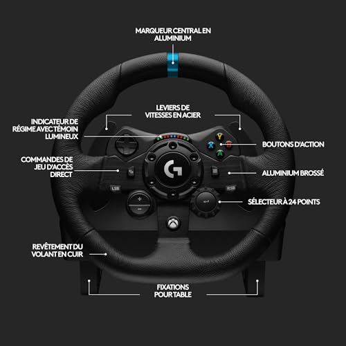 Thumbnail 7 de Logitech G G923 volant de course et pédales pour Xbox & PC — TRUEFORCE et embrayage programmable