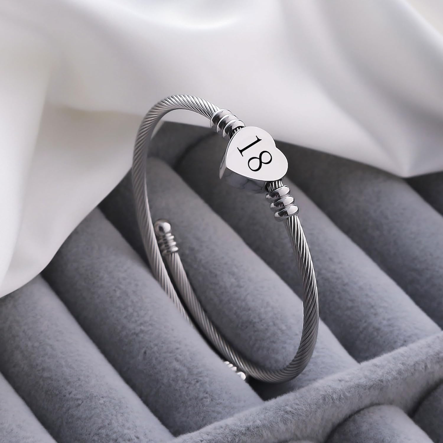 Detalle 1 de Aosyoisk Birthday Silver Bracelet 7–21