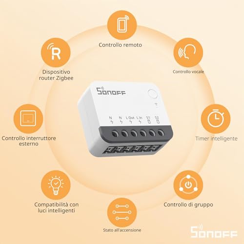 Thumbnail 4 de SONOFF ZBMINIR2 Interruttore Zigbee, 2 Pezzi, Hub Zigbee, Neutro