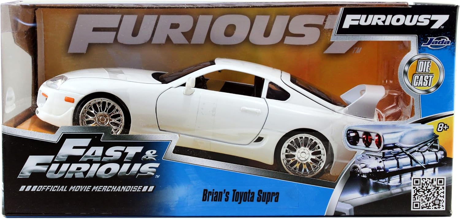 Thumbnail 1 de Jada Toys Fast & Furious Brian’s 1995 Toyota Supra als Die-cast Modellauto (1:24), weiß