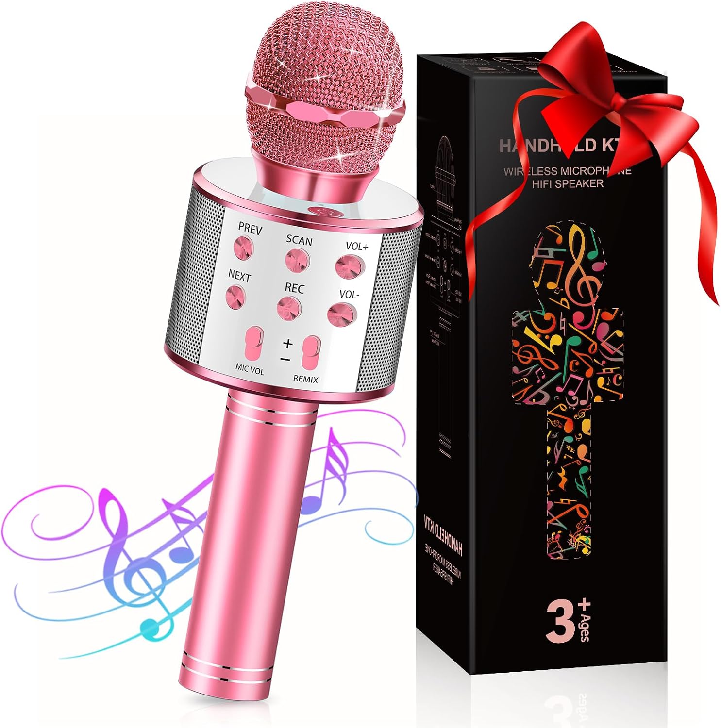 Detalle de GeschenPark Microfono Bambini Wireless Bluetooth per Karaoke
