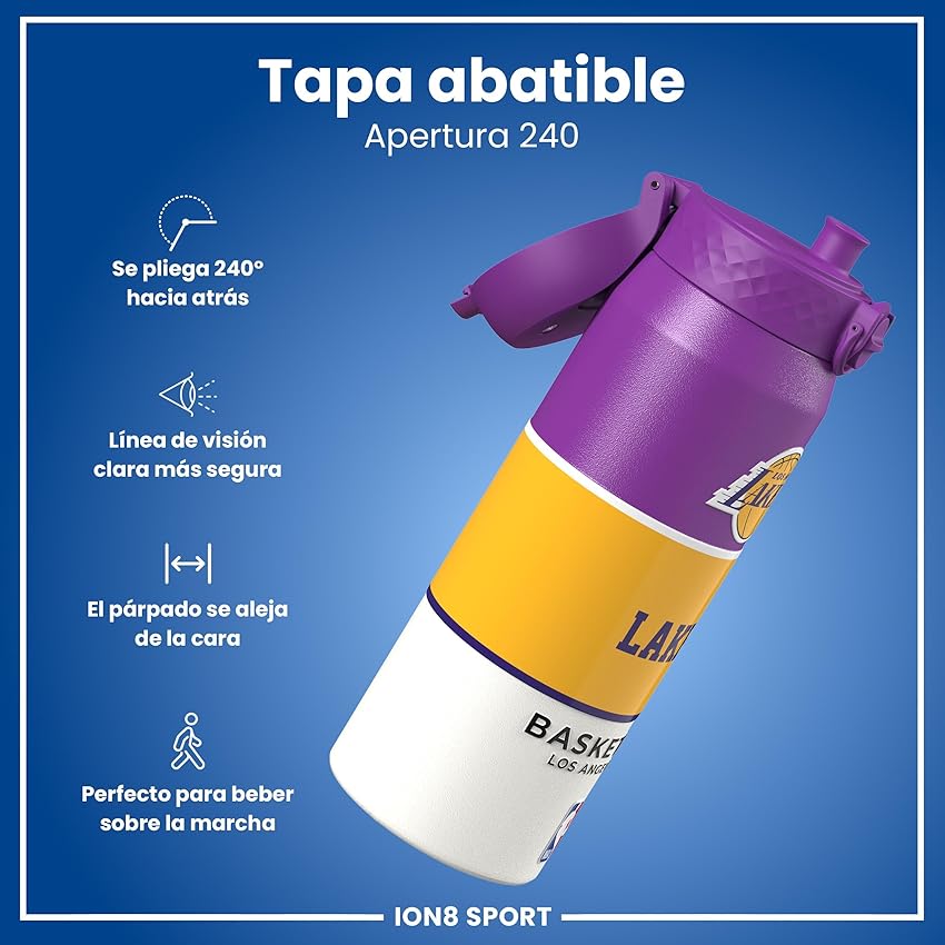 Thumbnail 3 de ion8 NBA Los Angeles Lakers Botella térmica 750 ml 🥤