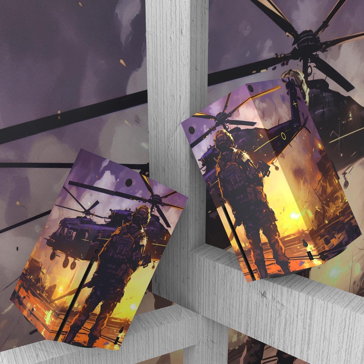 Detalle de playvital Custom Vinyl Skins for Xbox Series X – Breaking Dawn